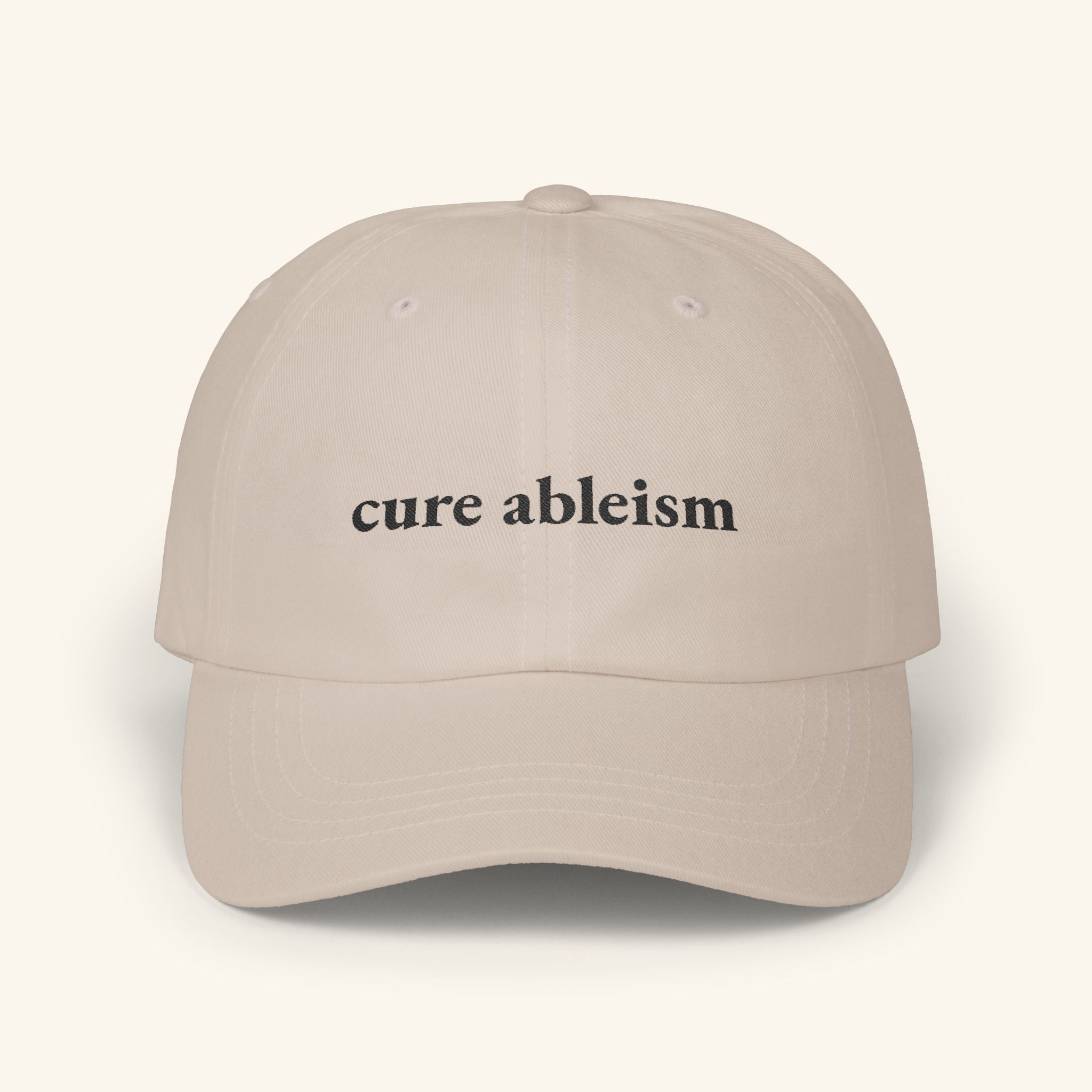 Cure Ableism Hat — Embroidered Cap for Autistic Adults