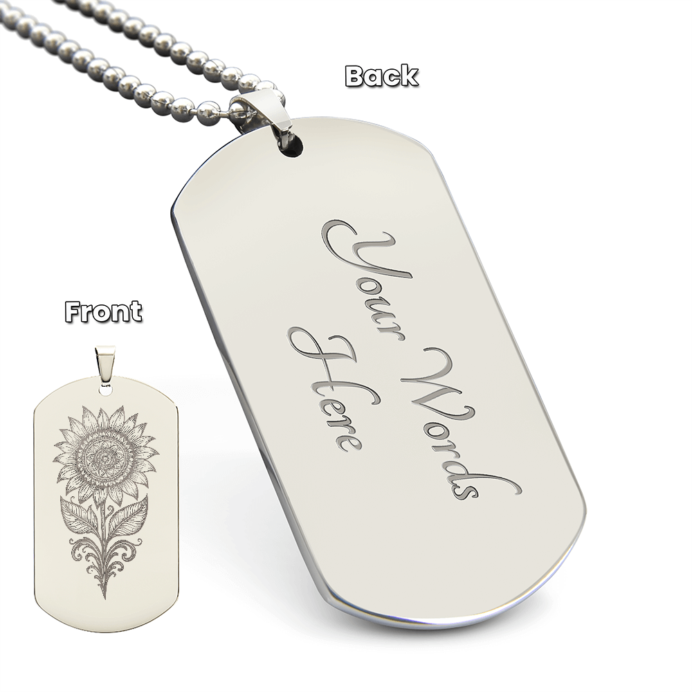 Sunflower Autism Awareness Pendant