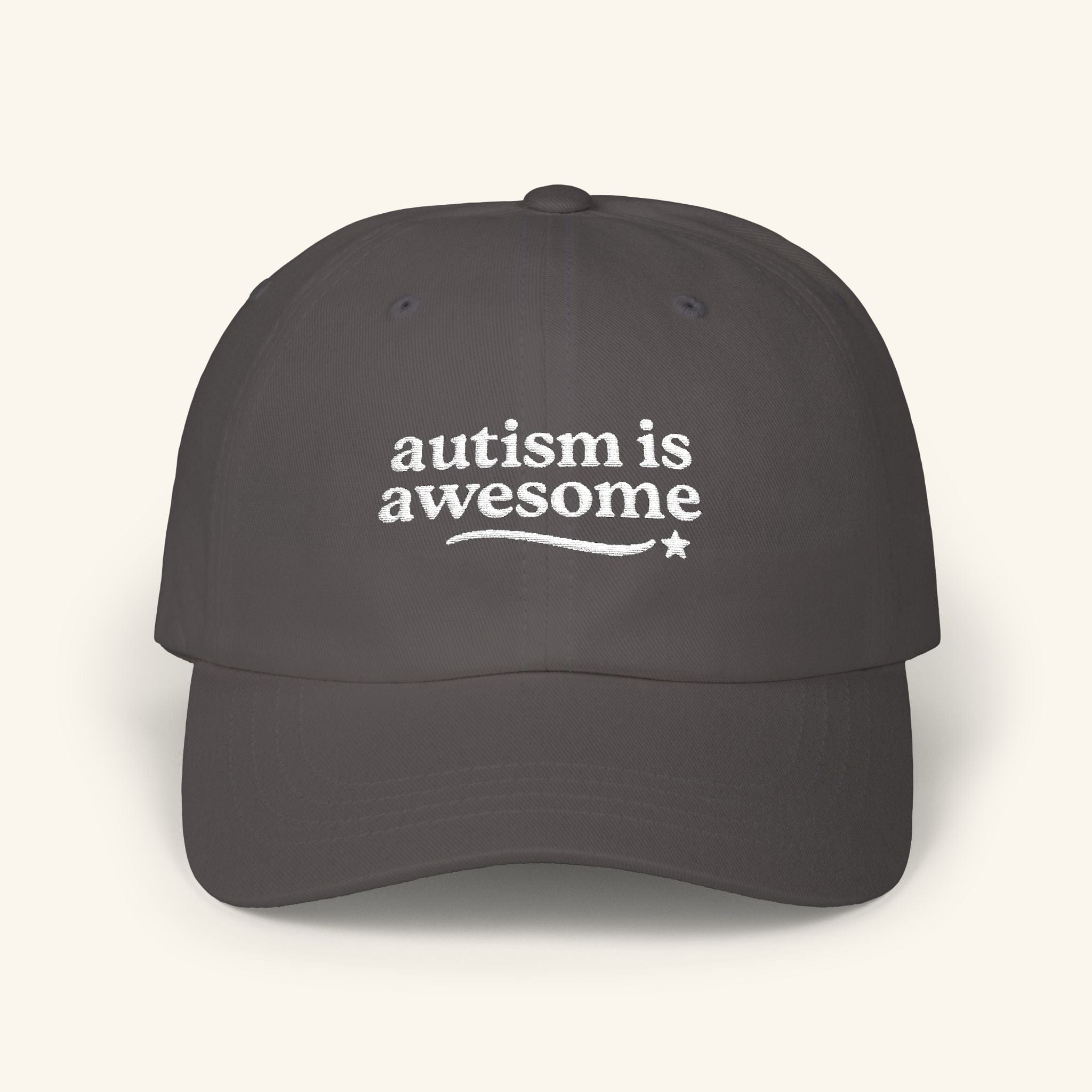 Autism Is Awesome Hat – The Affirmation Cap Quiet Stone / One size