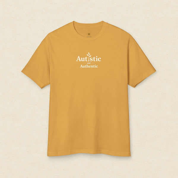 Autistic & Authentic Tee Golden Haze / S