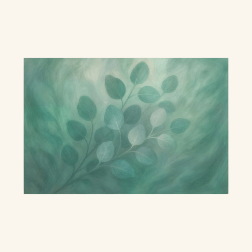 Eucalyptus Hush — Autism Awareness Art 48″ x 32″ (Horizontal) / 1.25"