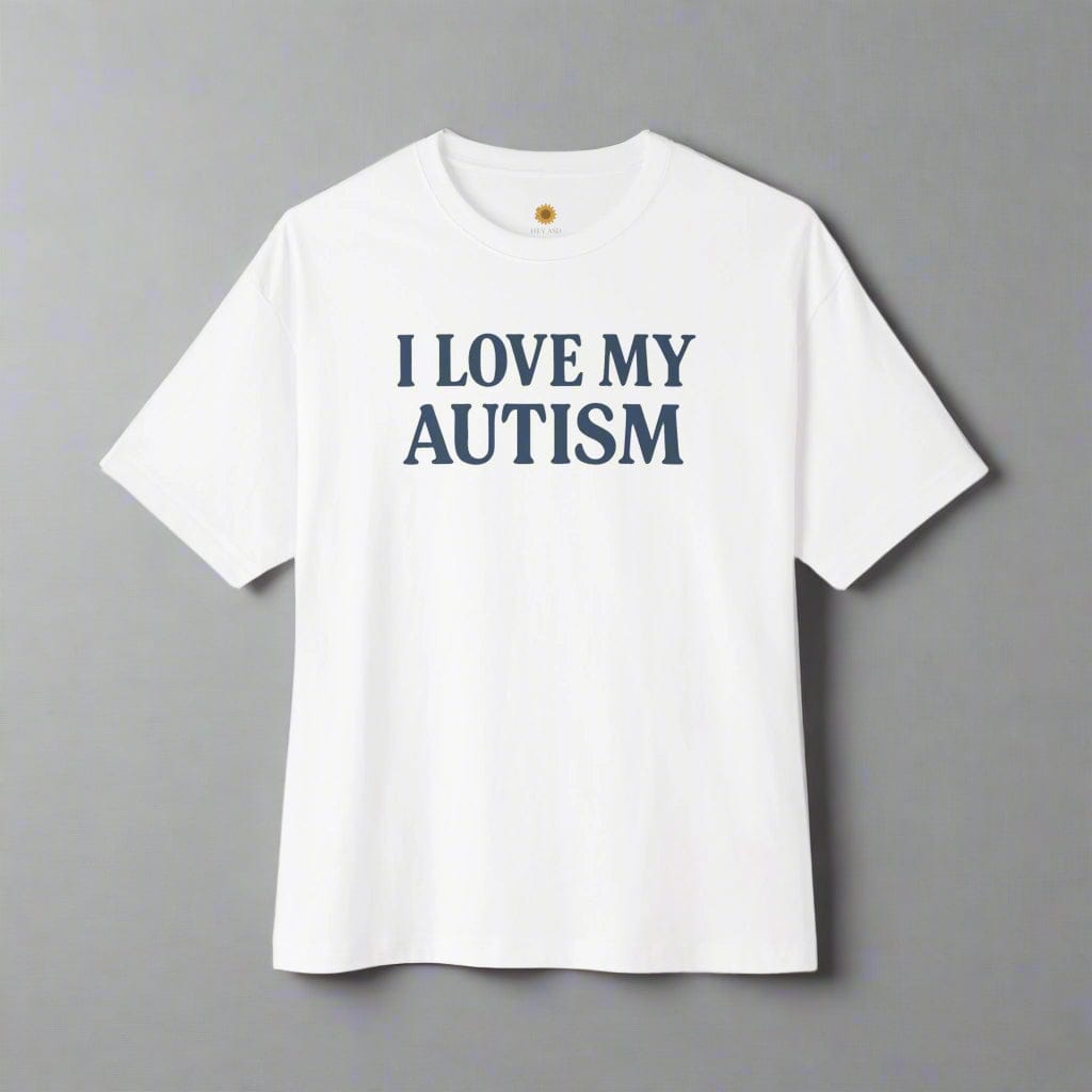I Love My Autism Shirt – Sensory-Friendly Tee White / XS