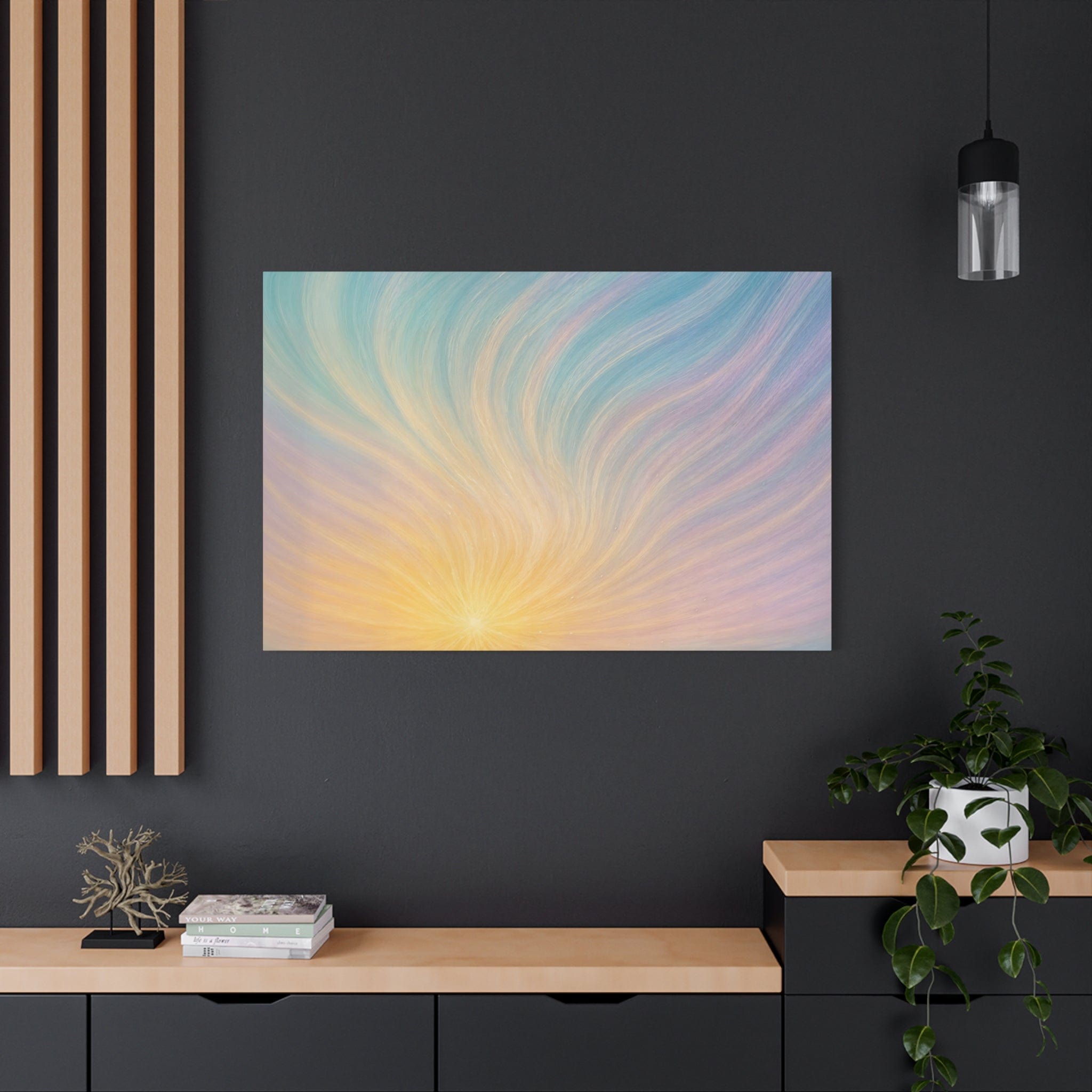 Radiant Dawn — Autism Awareness Artwork 48″ x 32″ (Horizontal) / 1.25"