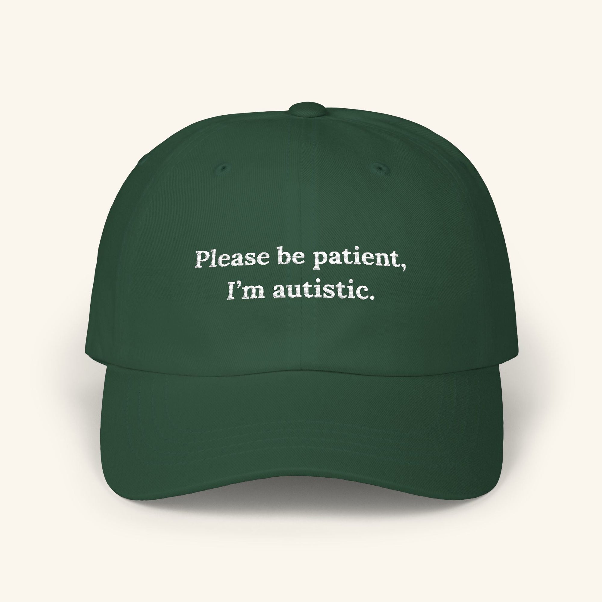 Please Be Patient, I'm Autistic Hat - Quiet Boundary Cap