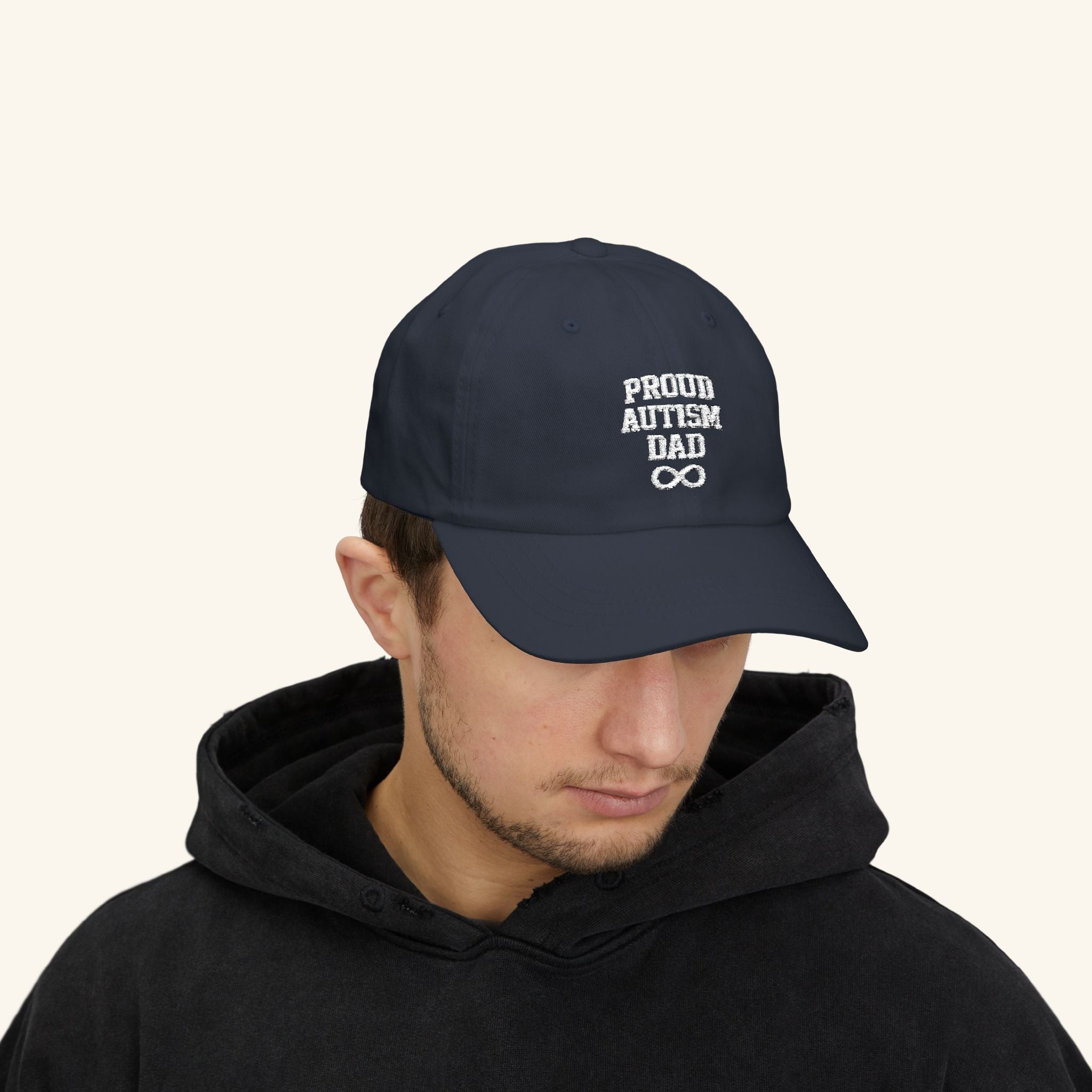 Proud Autism Dad Hat w/ Embroidered Infinity Symbol