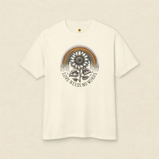 Love Needs No Words Sunflower Tee
