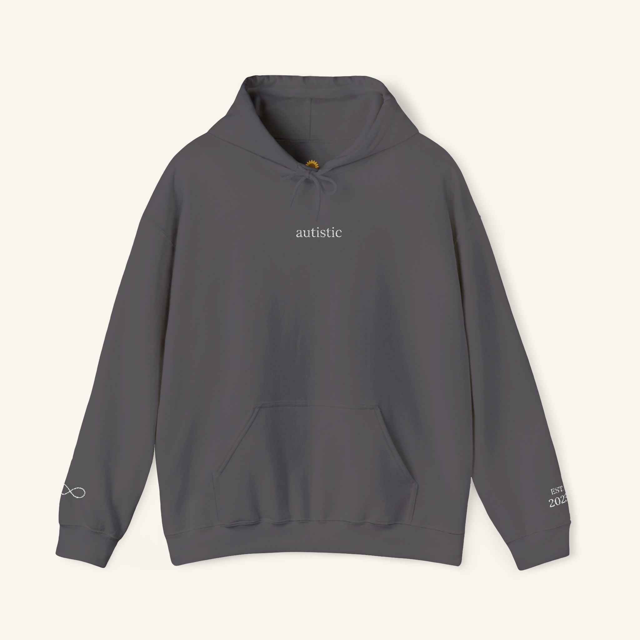 Autistic Embroidered Hoodie