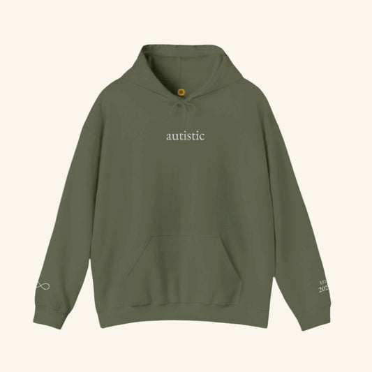 Autistic Embroidered Hoodie