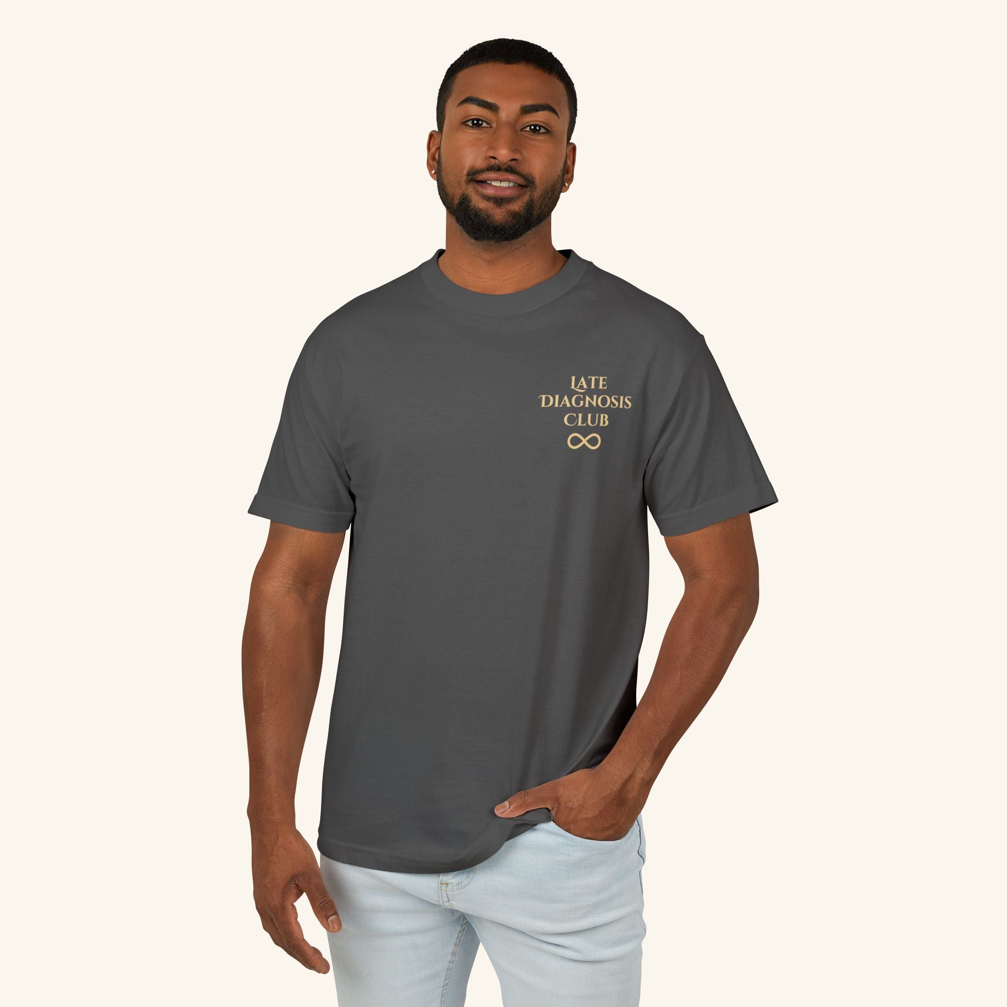 Late Diagnosis Club T‑Shirt (Sensory‑Friendly)