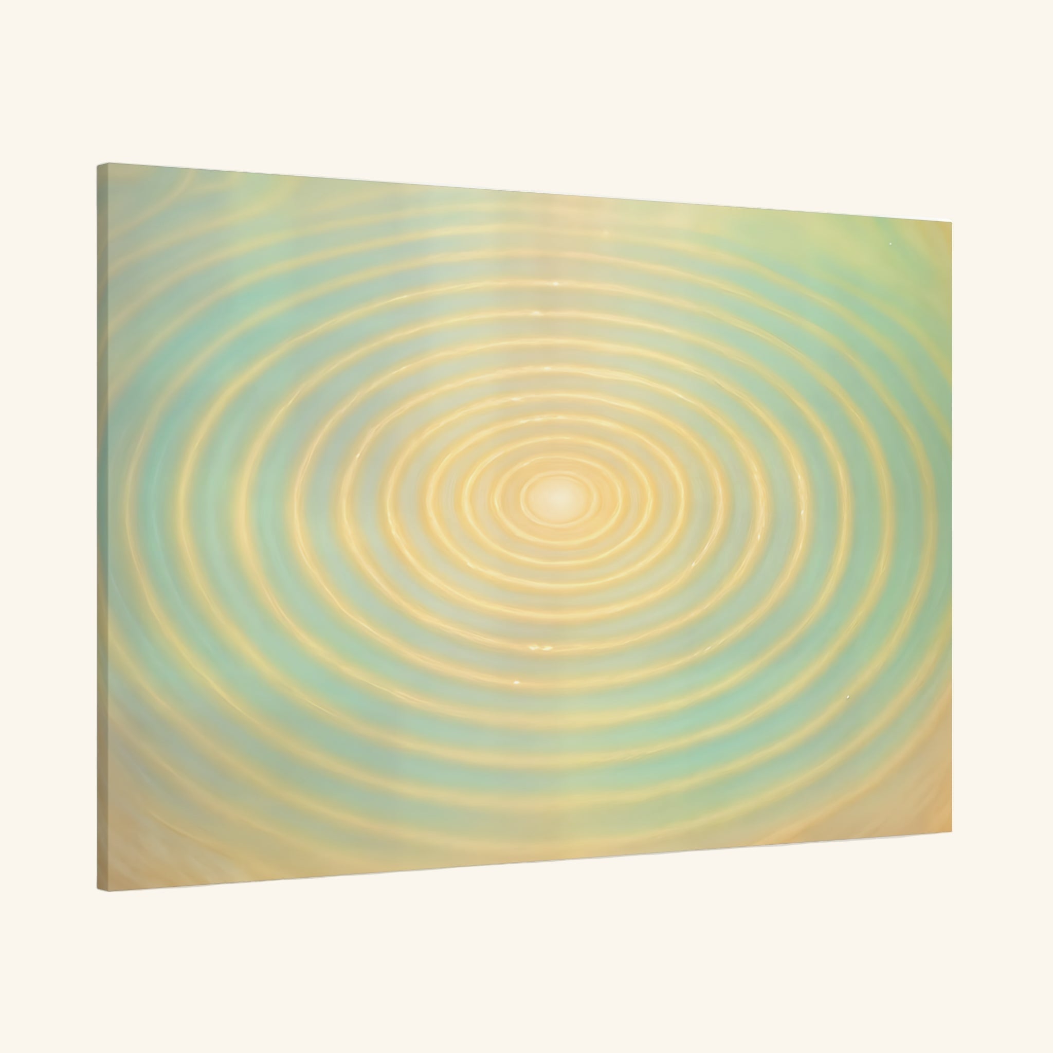Abstract circular design with concentric ripples on a white background
