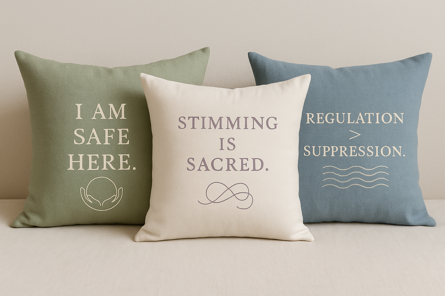 Stimming Is Sacred Pillow