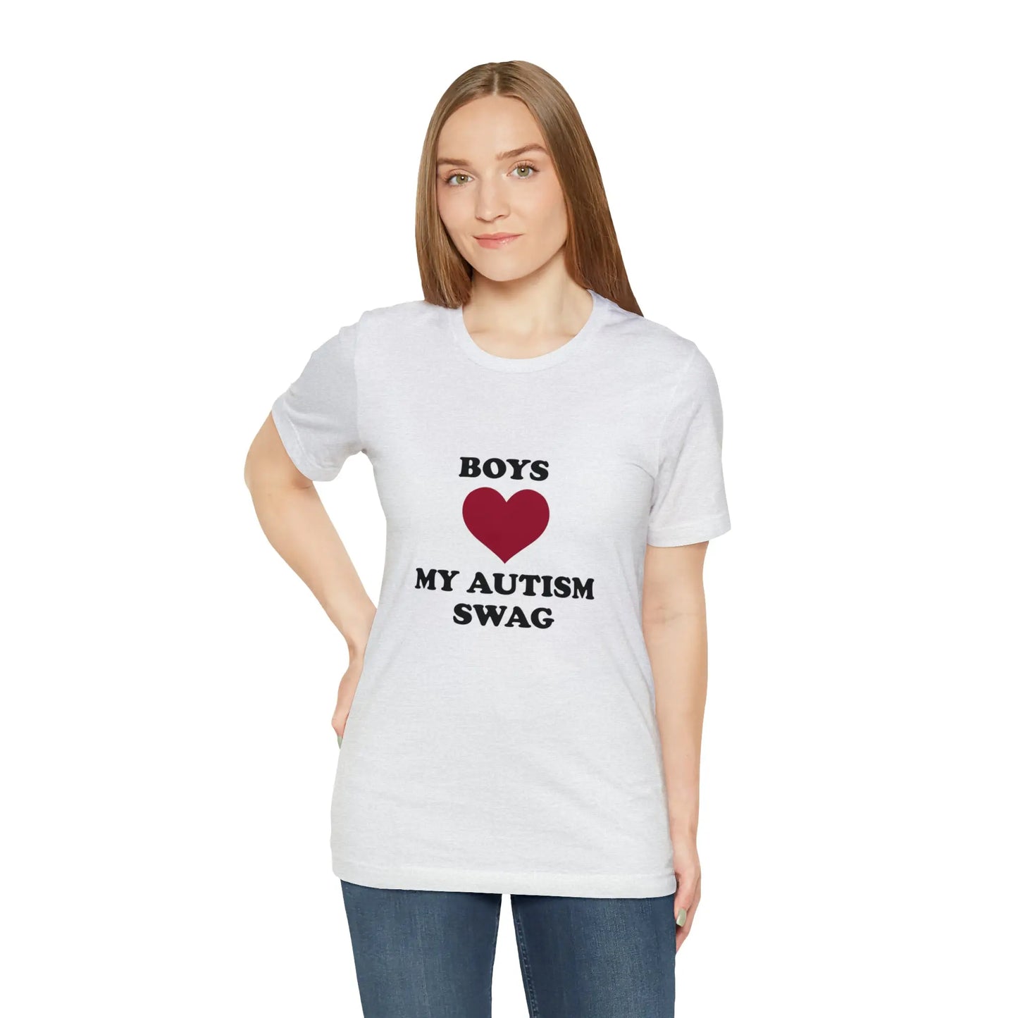 Boys Love My Autism Swag T-Shirt - heyasd.com