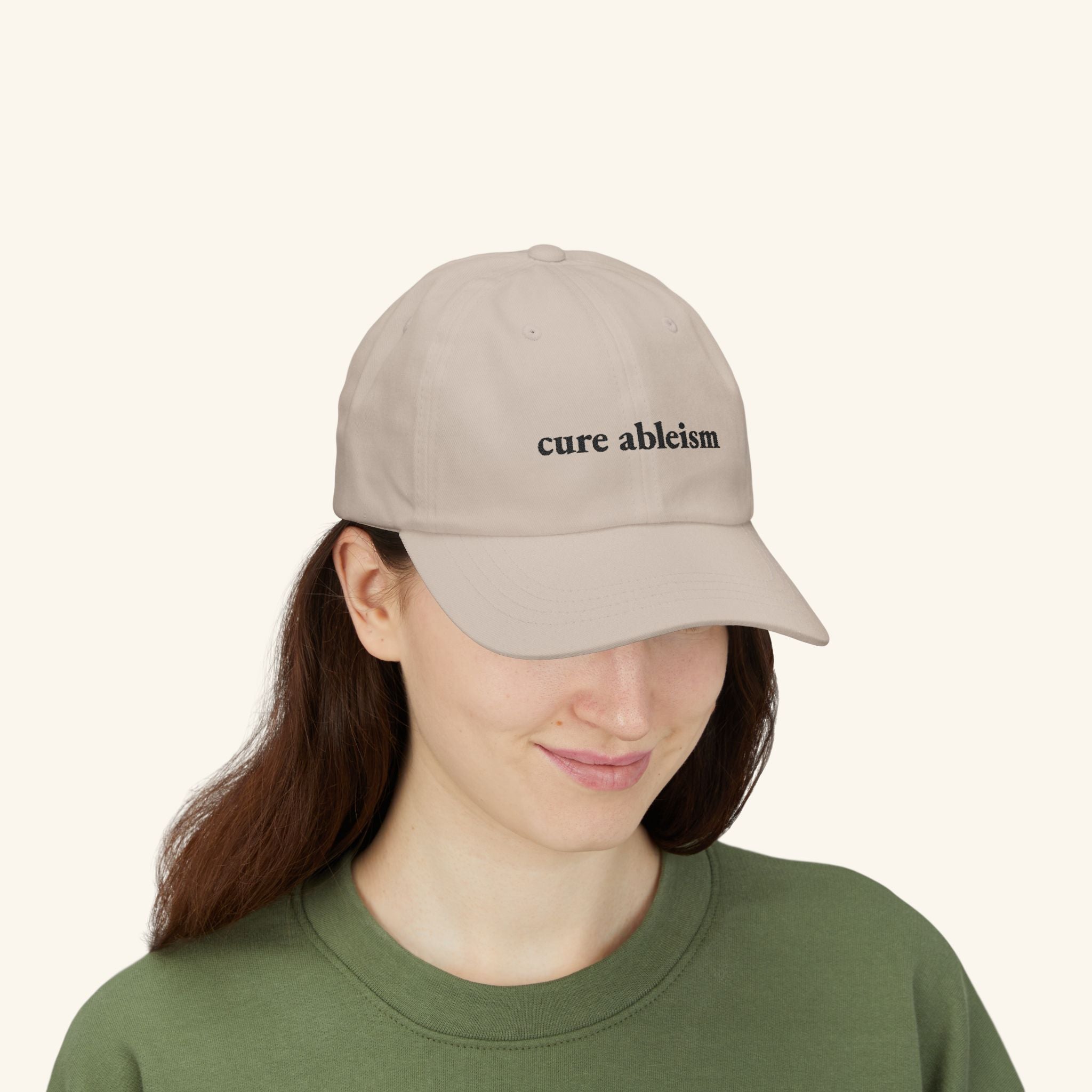 Cure Ableism Hat — Embroidered Cap for Autistic Adults