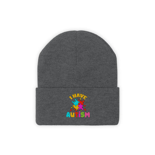 I Have Autism Knit Beanie