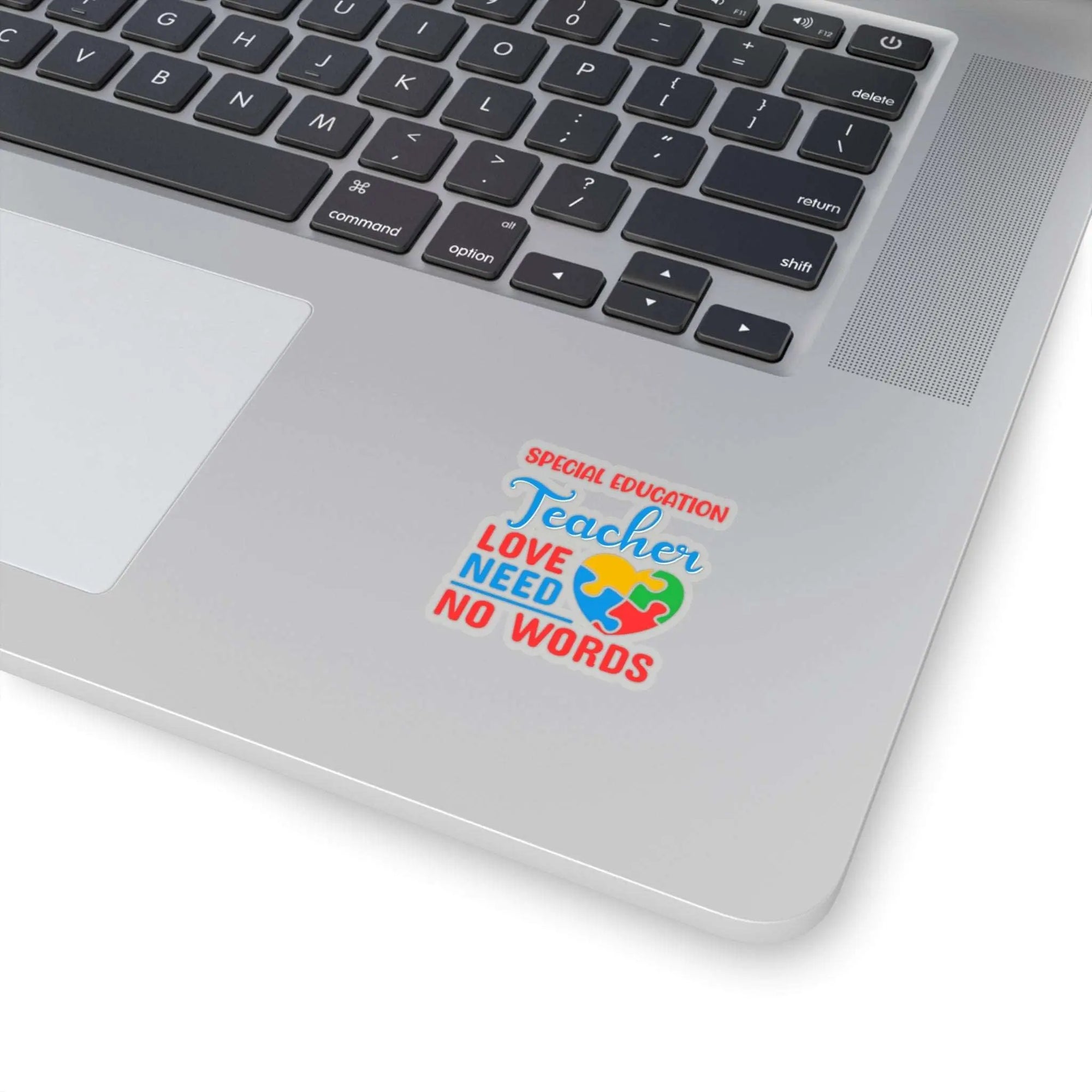 Special Education Teacher Sticker: Love Needs No Words