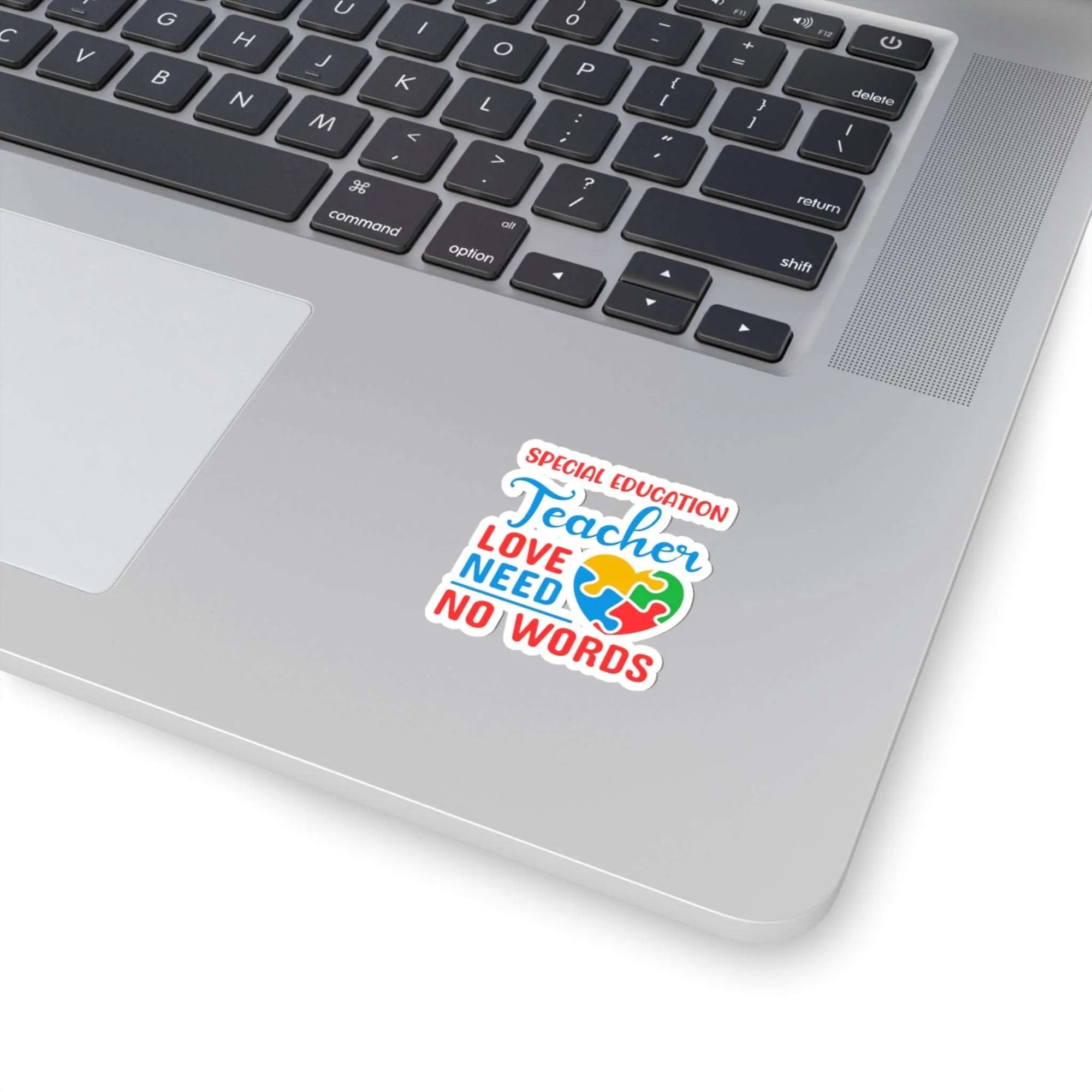 Special Education Teacher Sticker: Love Needs No Words