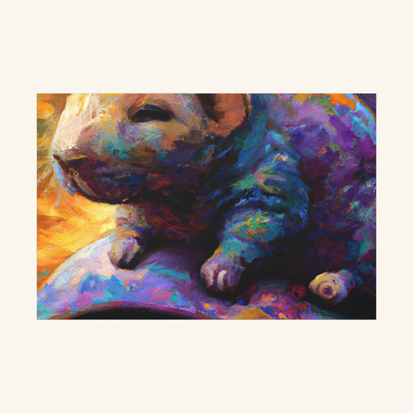 Artheric TheBrushMaster - Animal Wall Art 48″ x 32″ / Premium Gallery Wraps (1.25″)