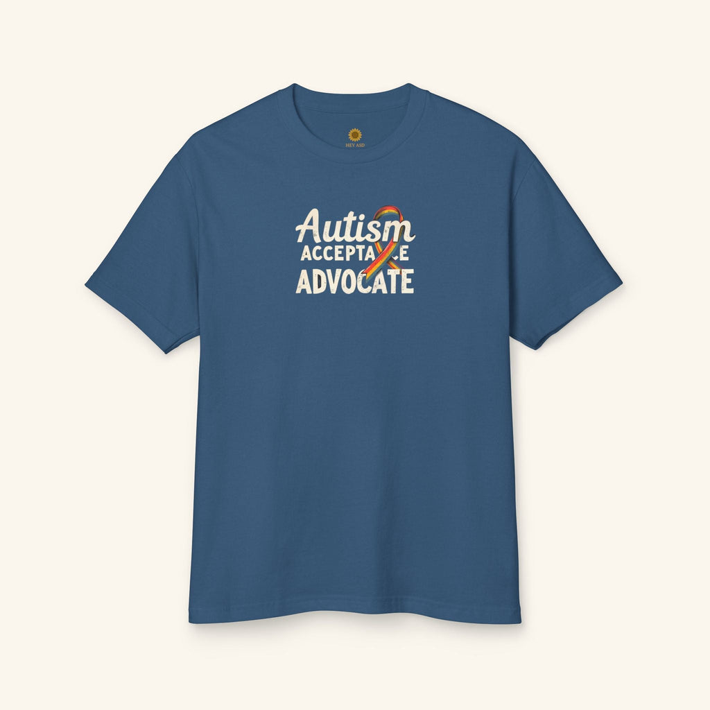 Autism Acceptance Advocate Tee Storm Blue / S