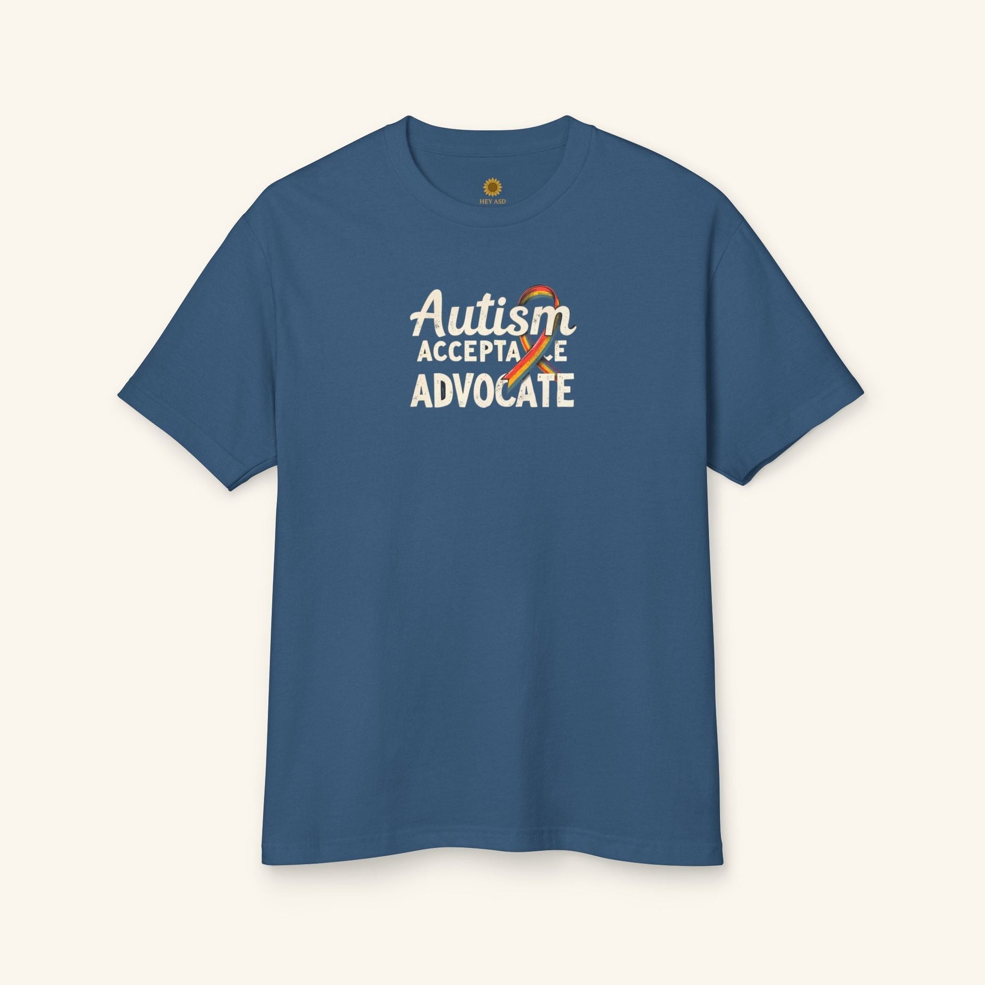 Autism Acceptance Advocate Tee Storm Blue / S