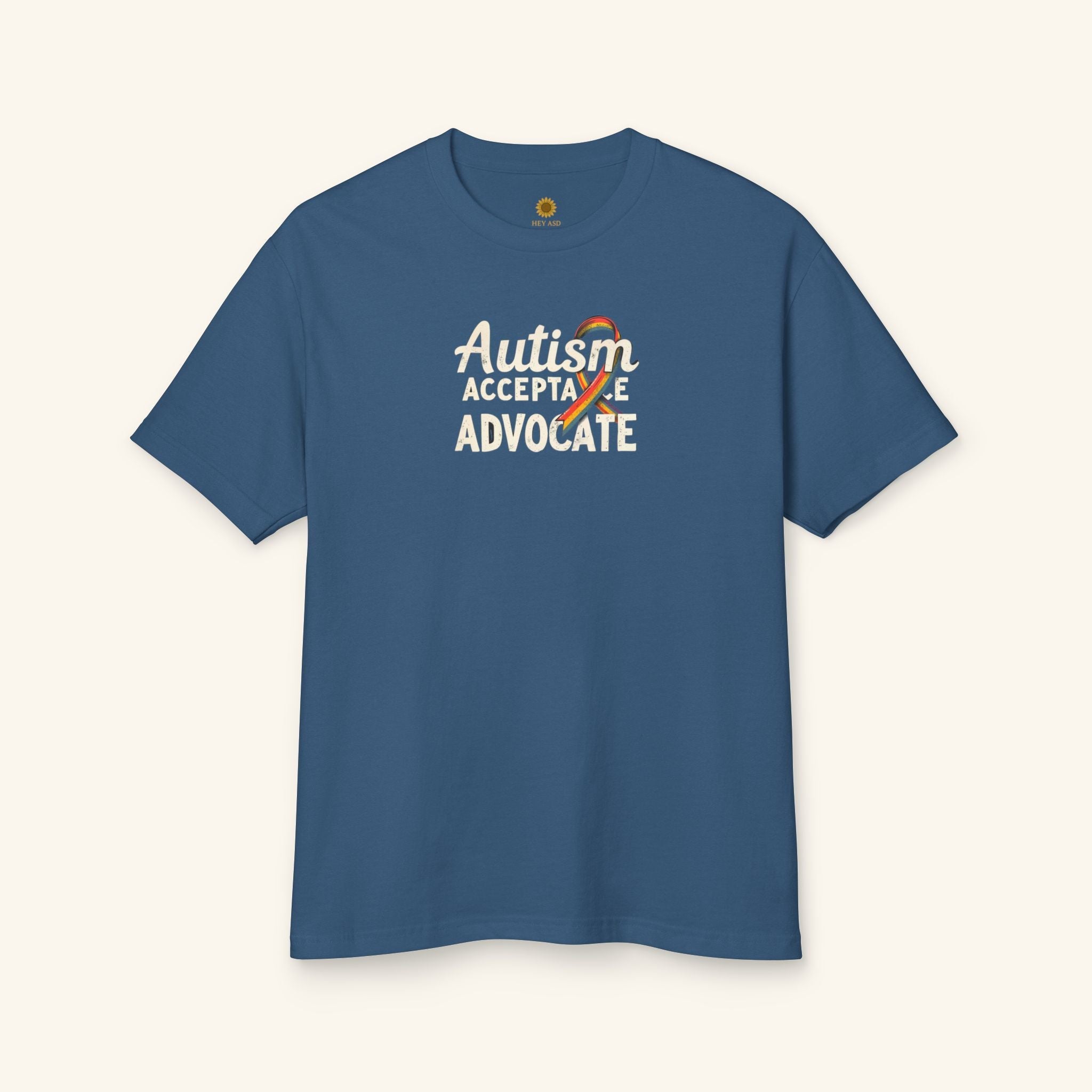 Autism Acceptance Advocate Tee Storm Blue / S