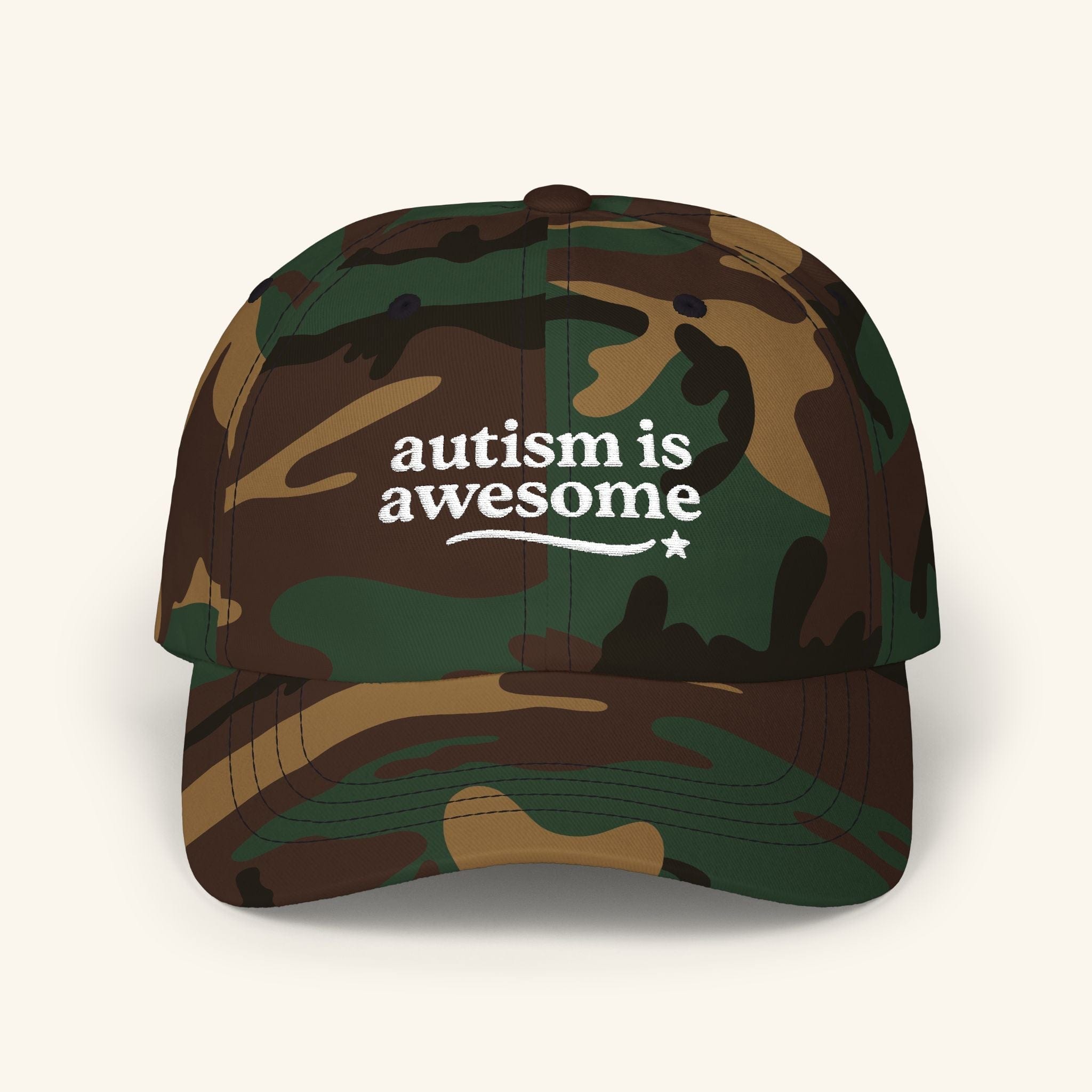 Autism Is Awesome Hat – The Affirmation Cap Camo / One size