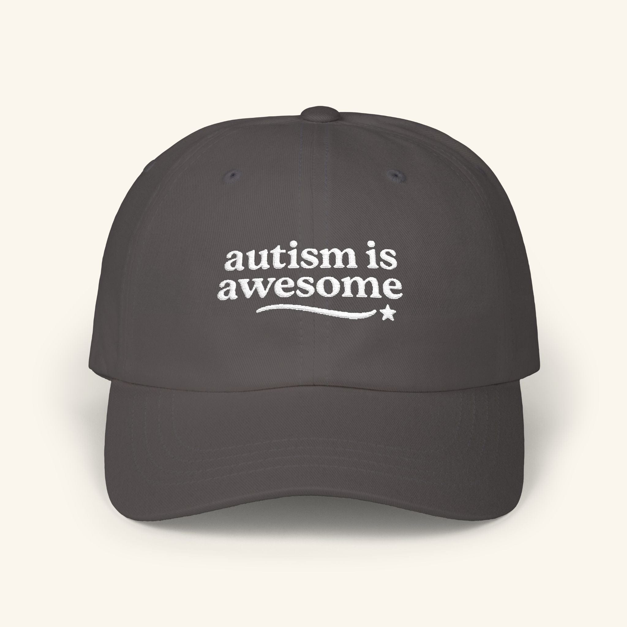 Autism Is Awesome Hat – The Affirmation Cap Graphite Calm / One size