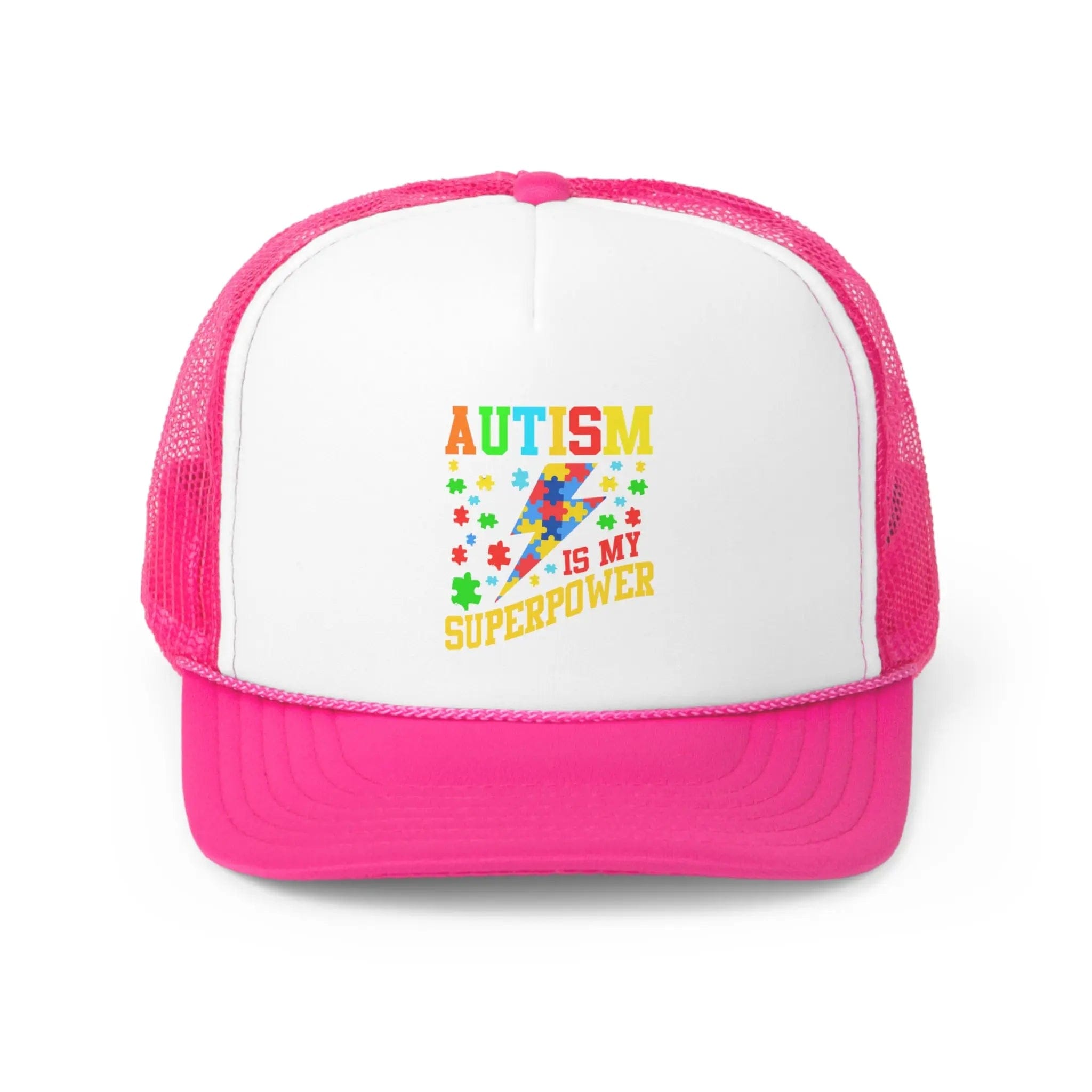 Autism Is My Superpower Hat Pink / One size
