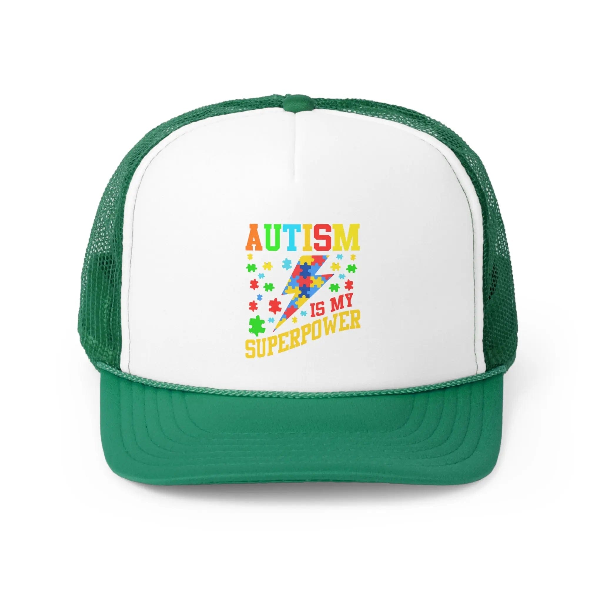 Autism Is My Superpower Hat Green / One size