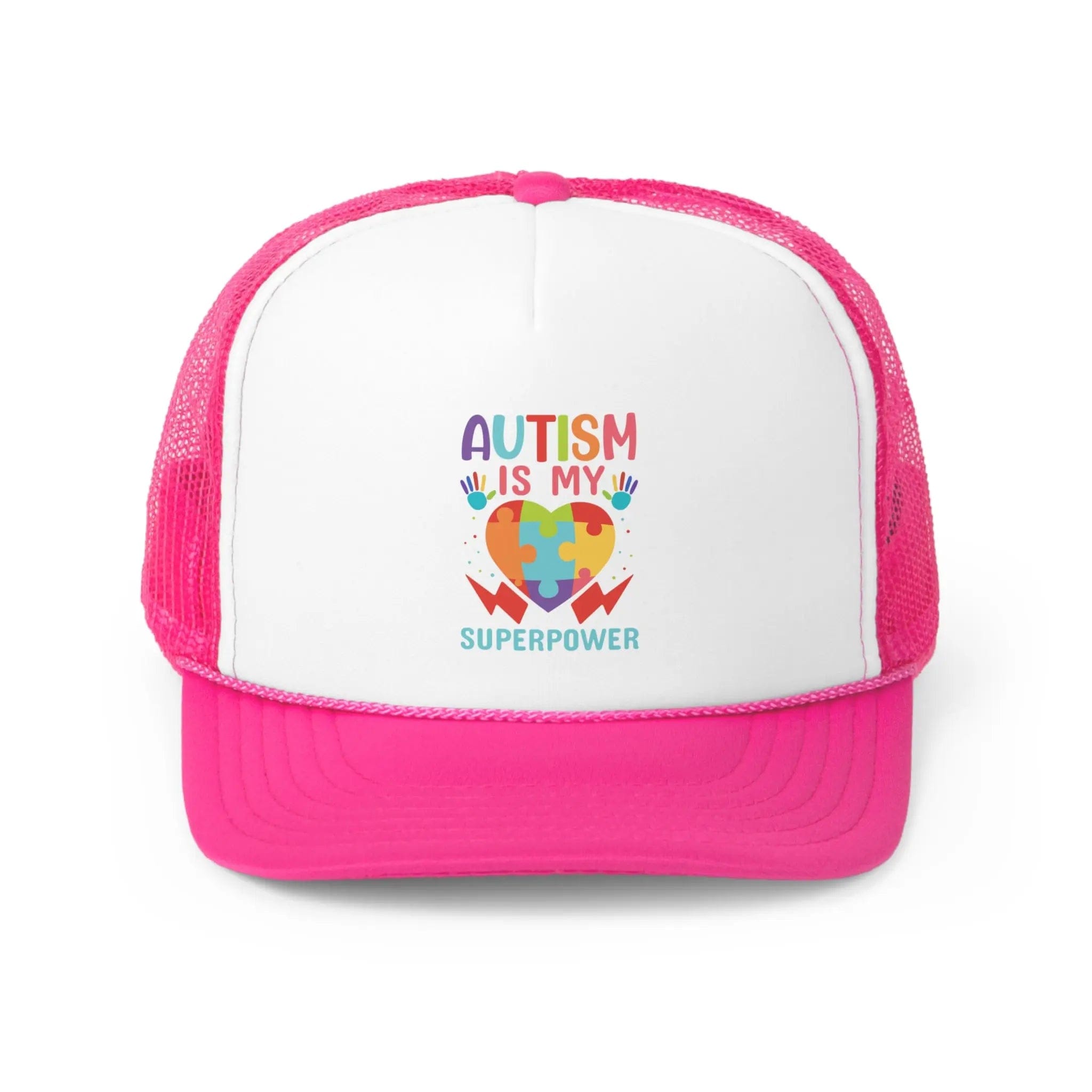 Autism Is My Superpower Hat Pink / One size