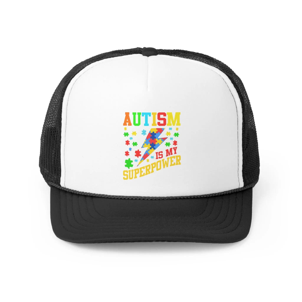 Autism Is My Superpower Hat Black / One size