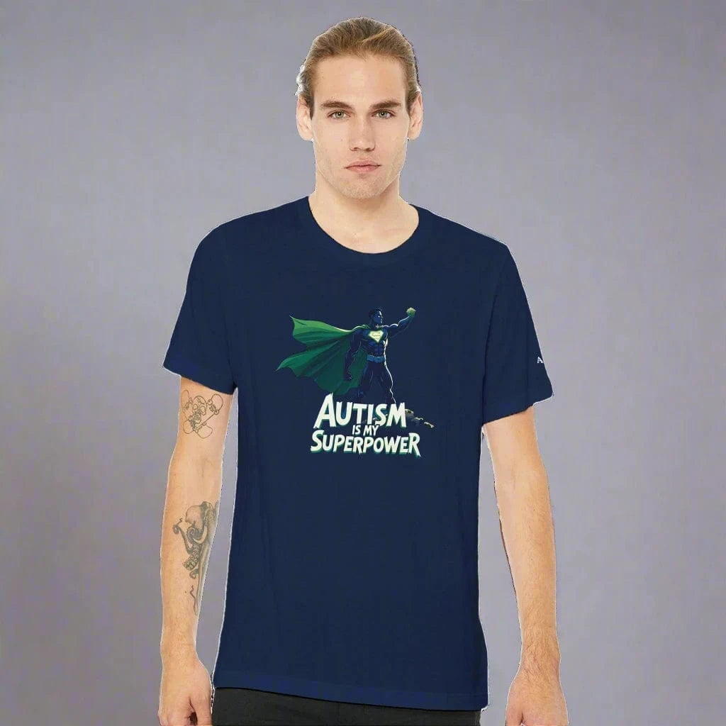 Autism Is My Superpower T-Shirt Navy / S