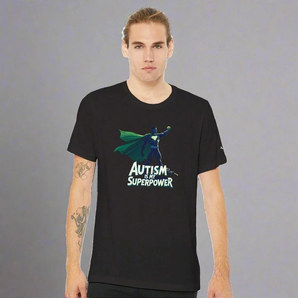 Autism Is My Superpower T-Shirt Black / S