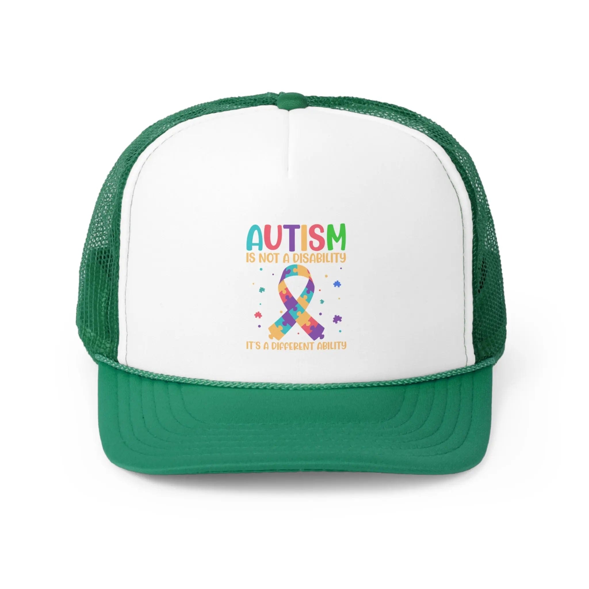 Autism Is Not A Disability Hat Green / One size