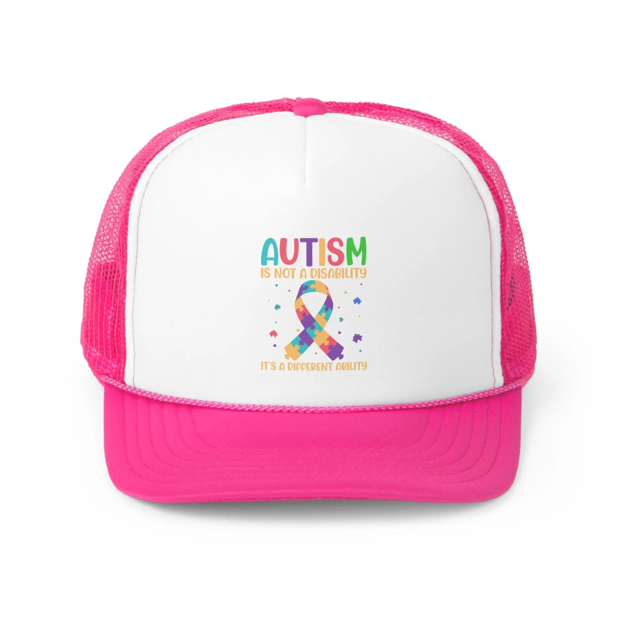 Autism Is Not A Disability Hat Pink / One size