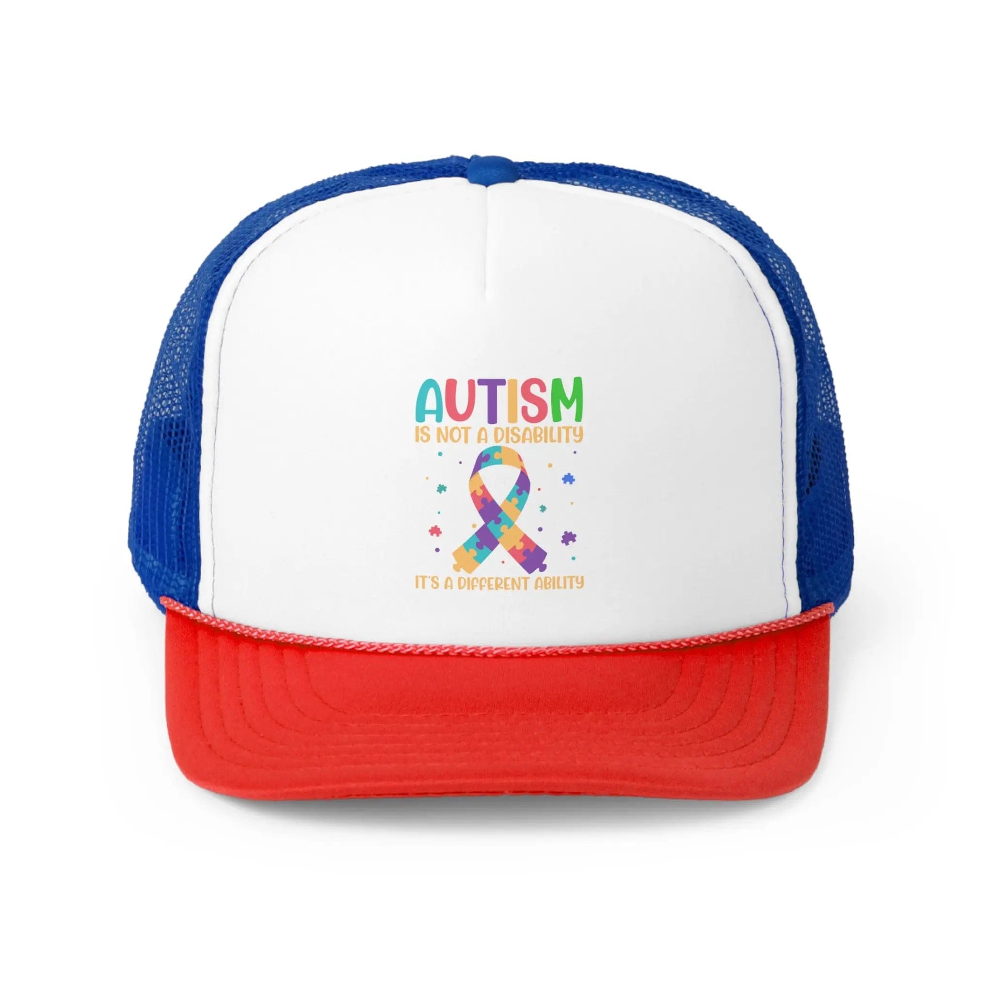 Autism Is Not A Disability Hat Blue/Red / One size