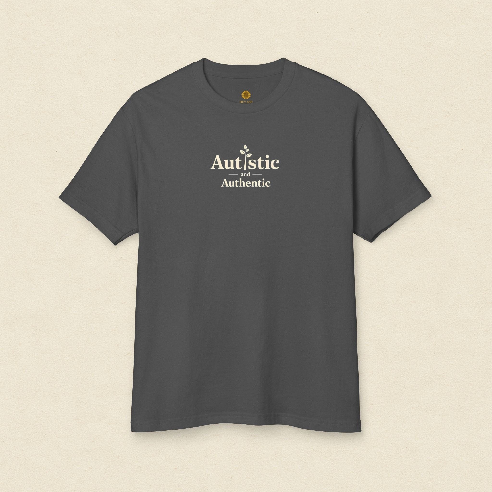 Autistic & Authentic Tee Quiet Stone / S