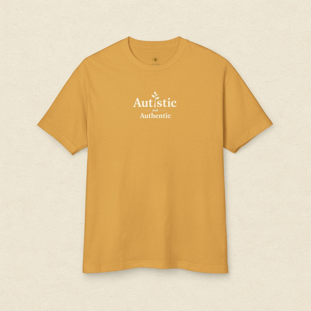 Autistic & Authentic Tee Golden Haze / S