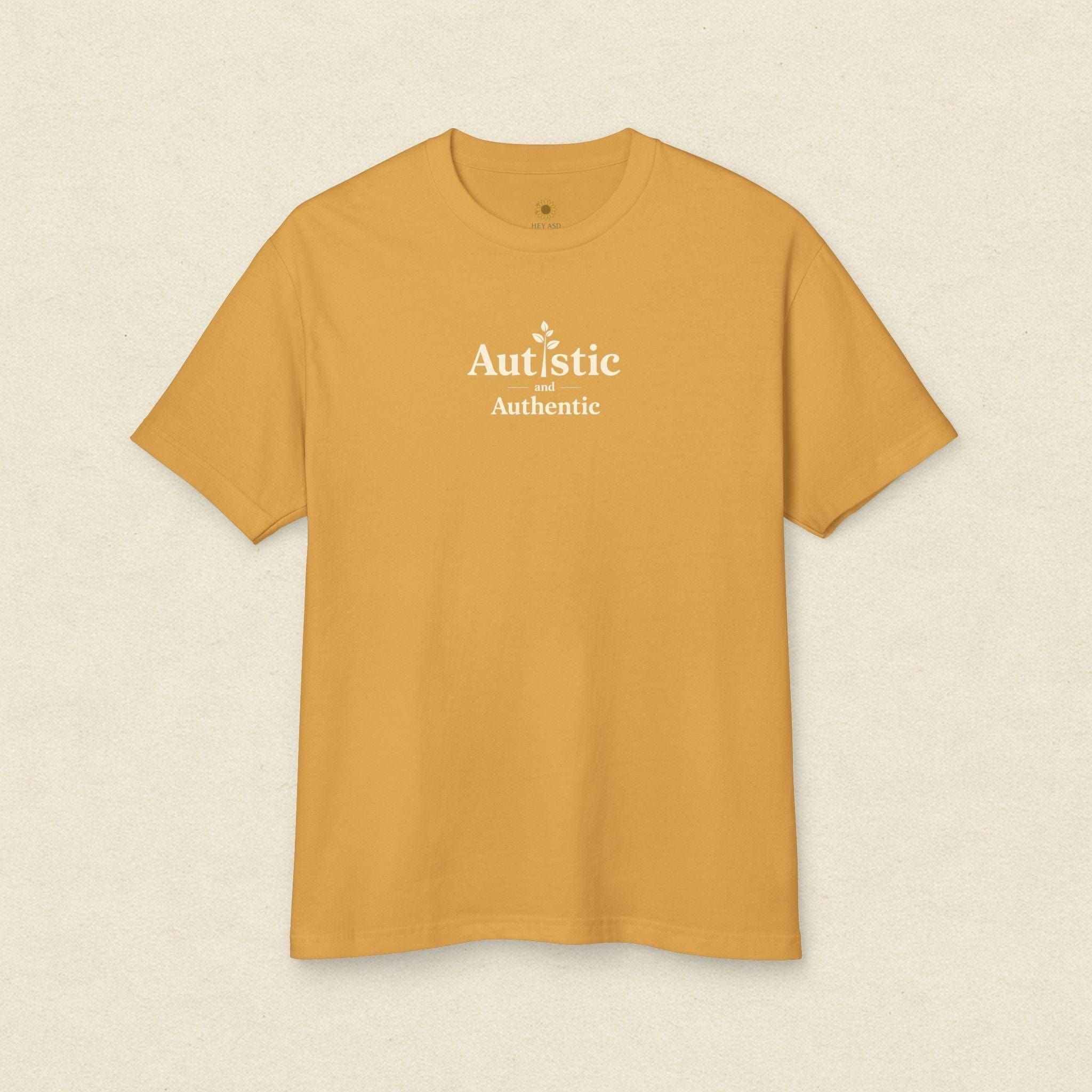 Autistic & Authentic Tee Golden Haze / S