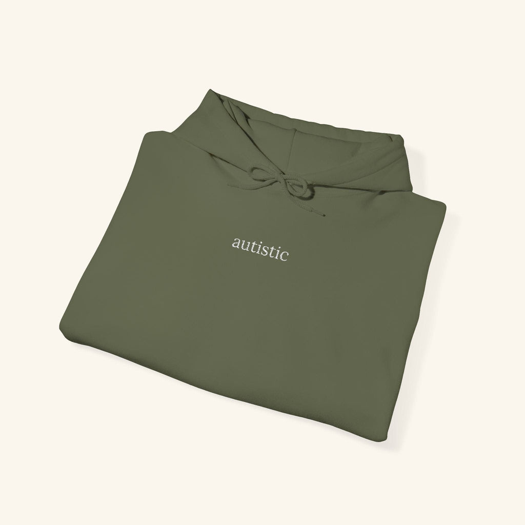 Autistic Embroidered Hoodie - heyasd.com