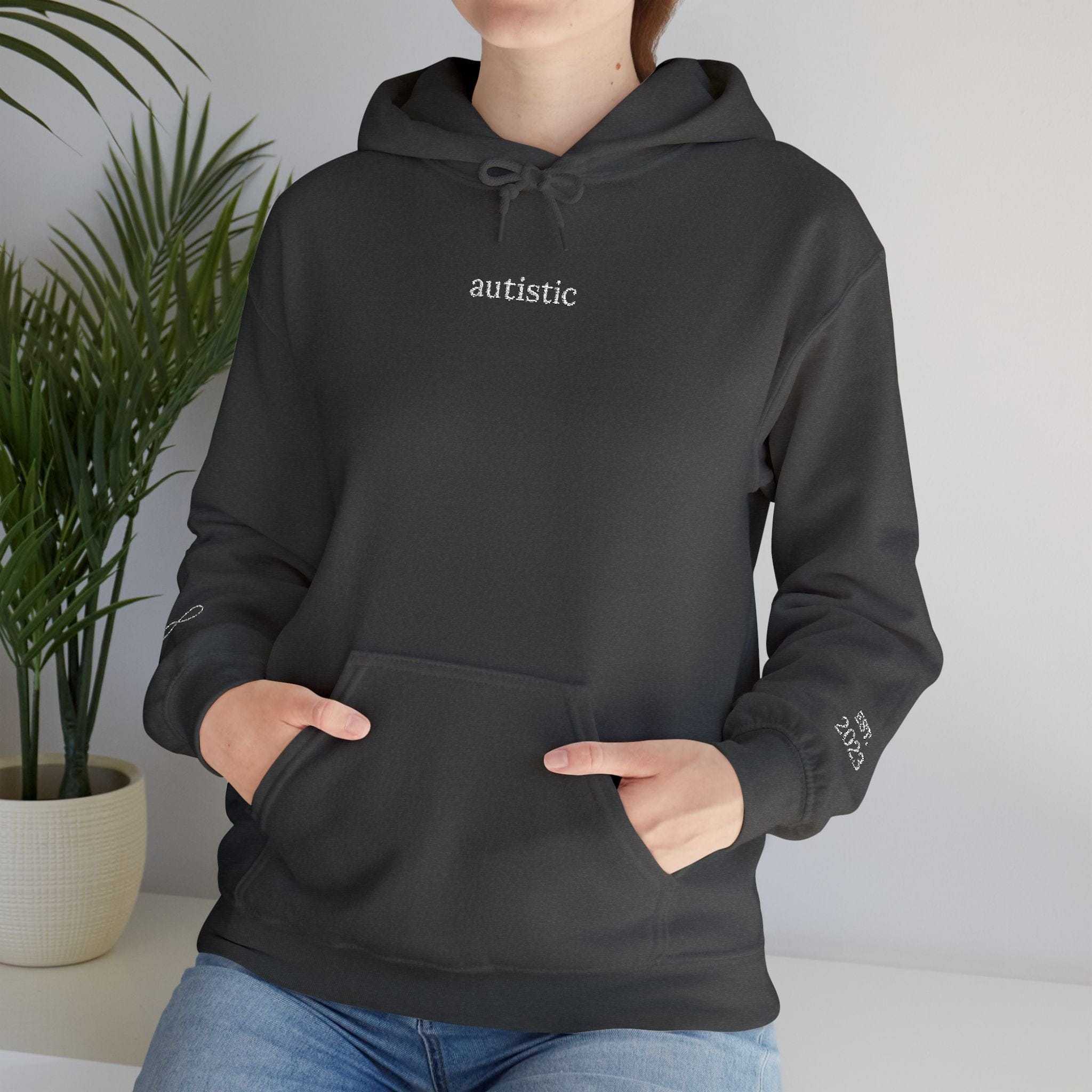 Autistic Embroidered Hoodie - heyasd.com