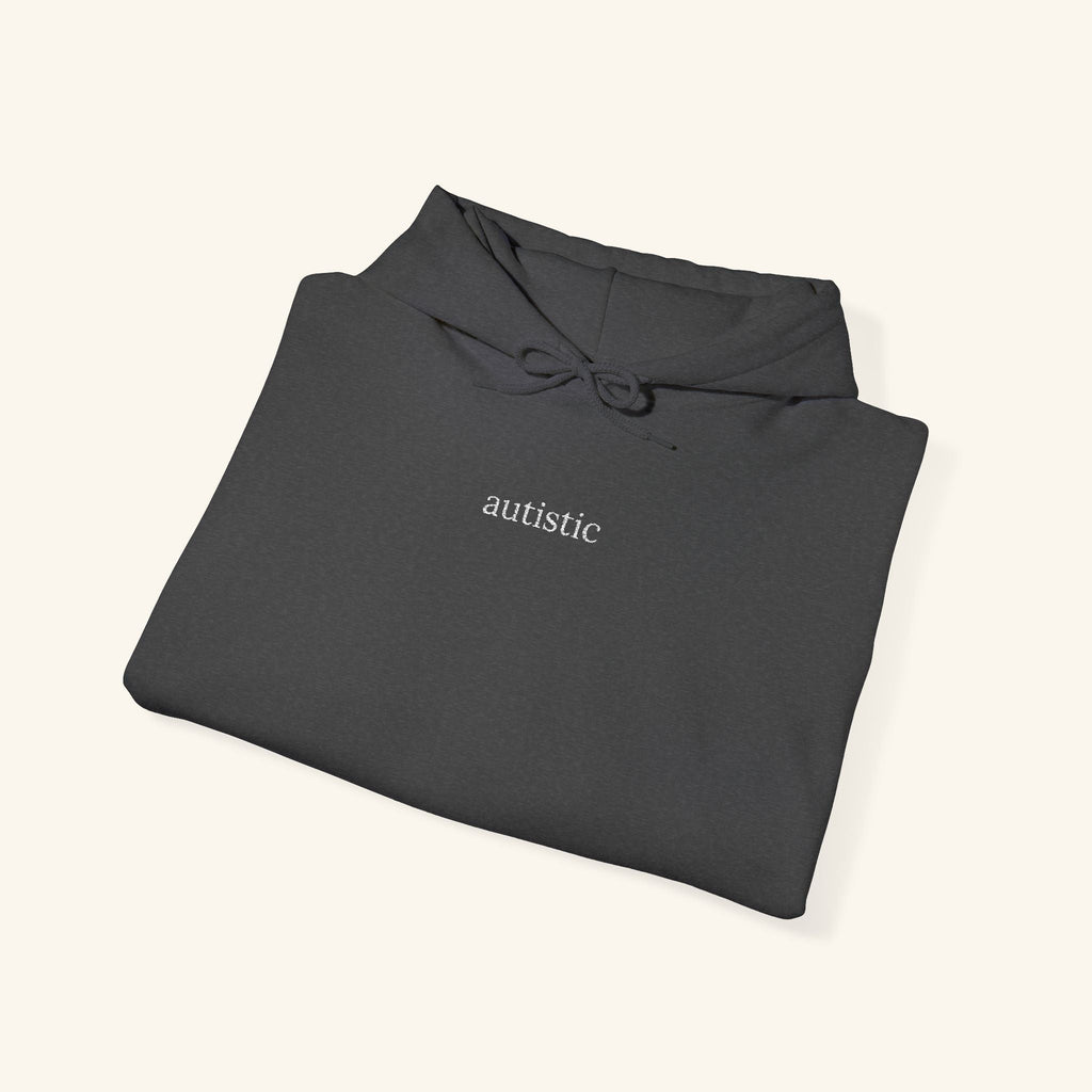 Autistic Embroidered Hoodie - heyasd.com
