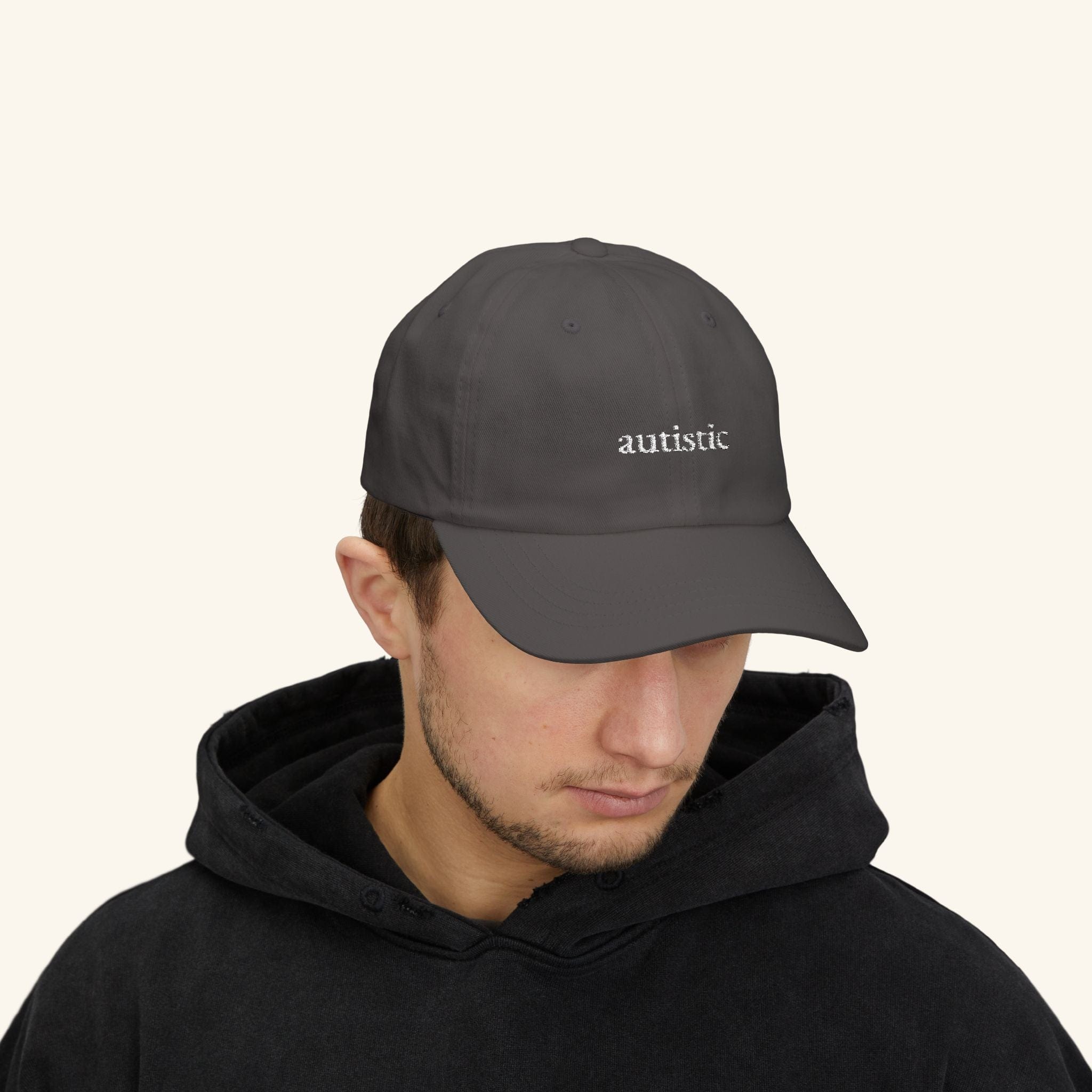 Autistic Hat - Autistic Pride Cap Quiet Stone / One size