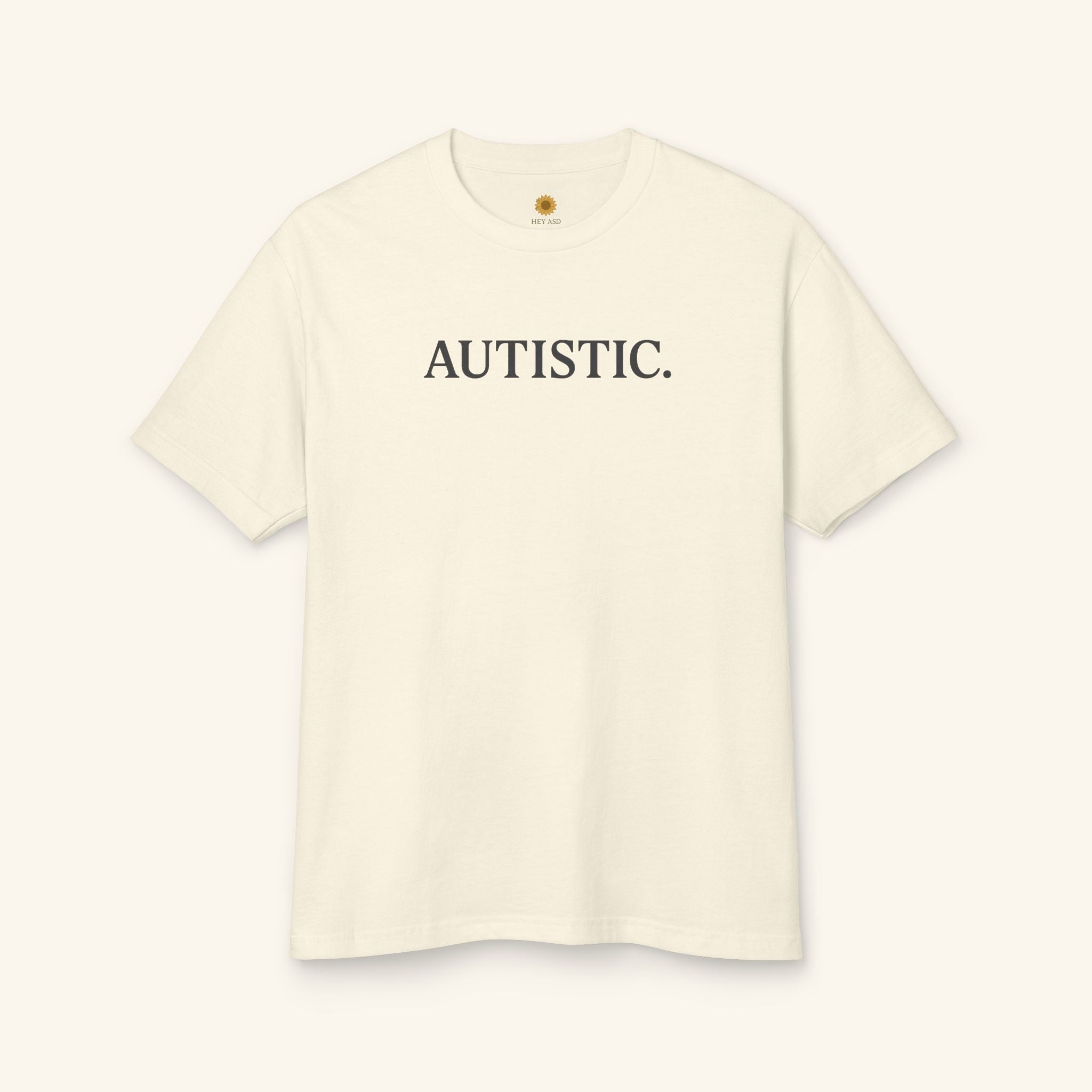 Autistic. - Sensory-Friendly Tee Ivory Calm / S