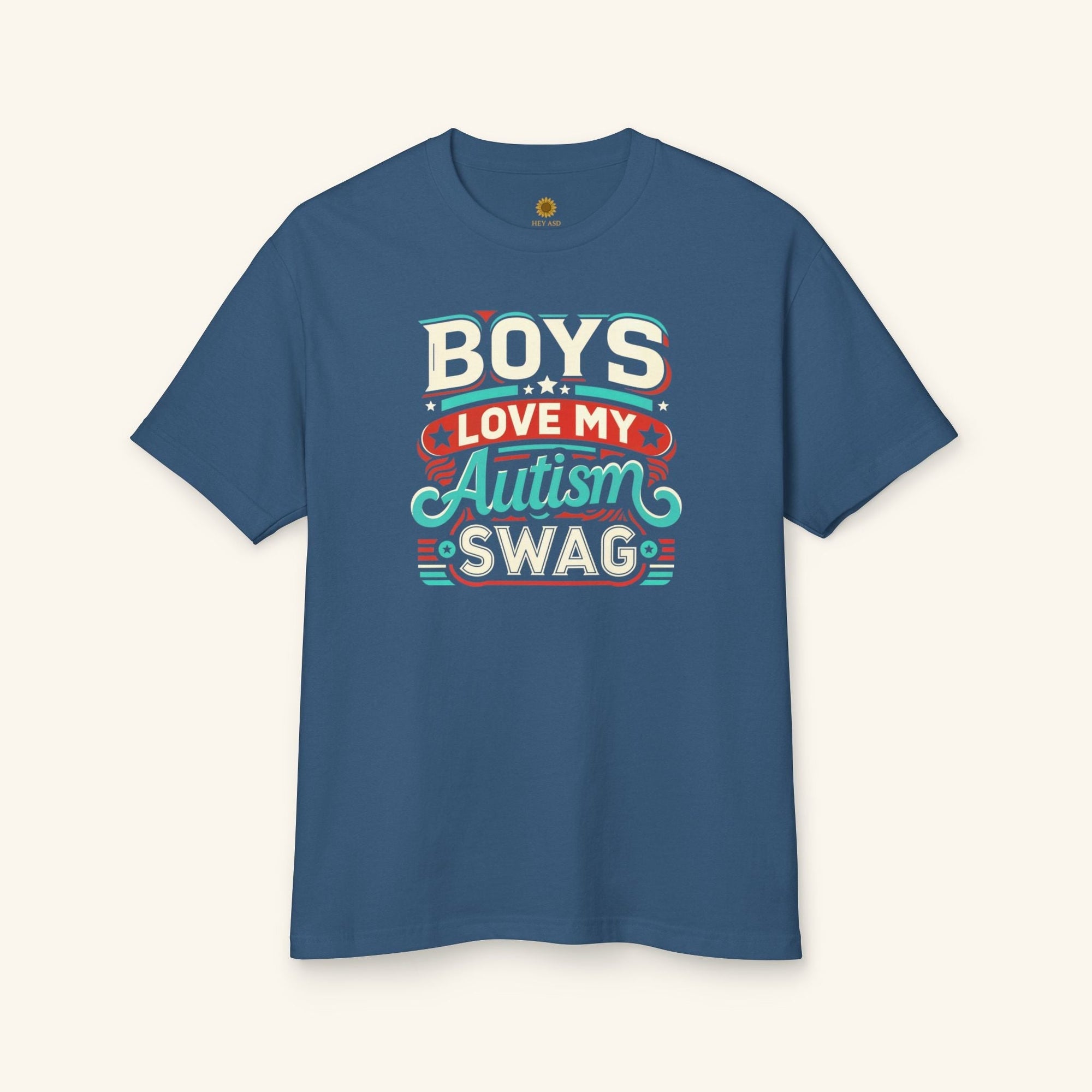Boys Love My Autism Swag T-Shirt Storm Blue / S