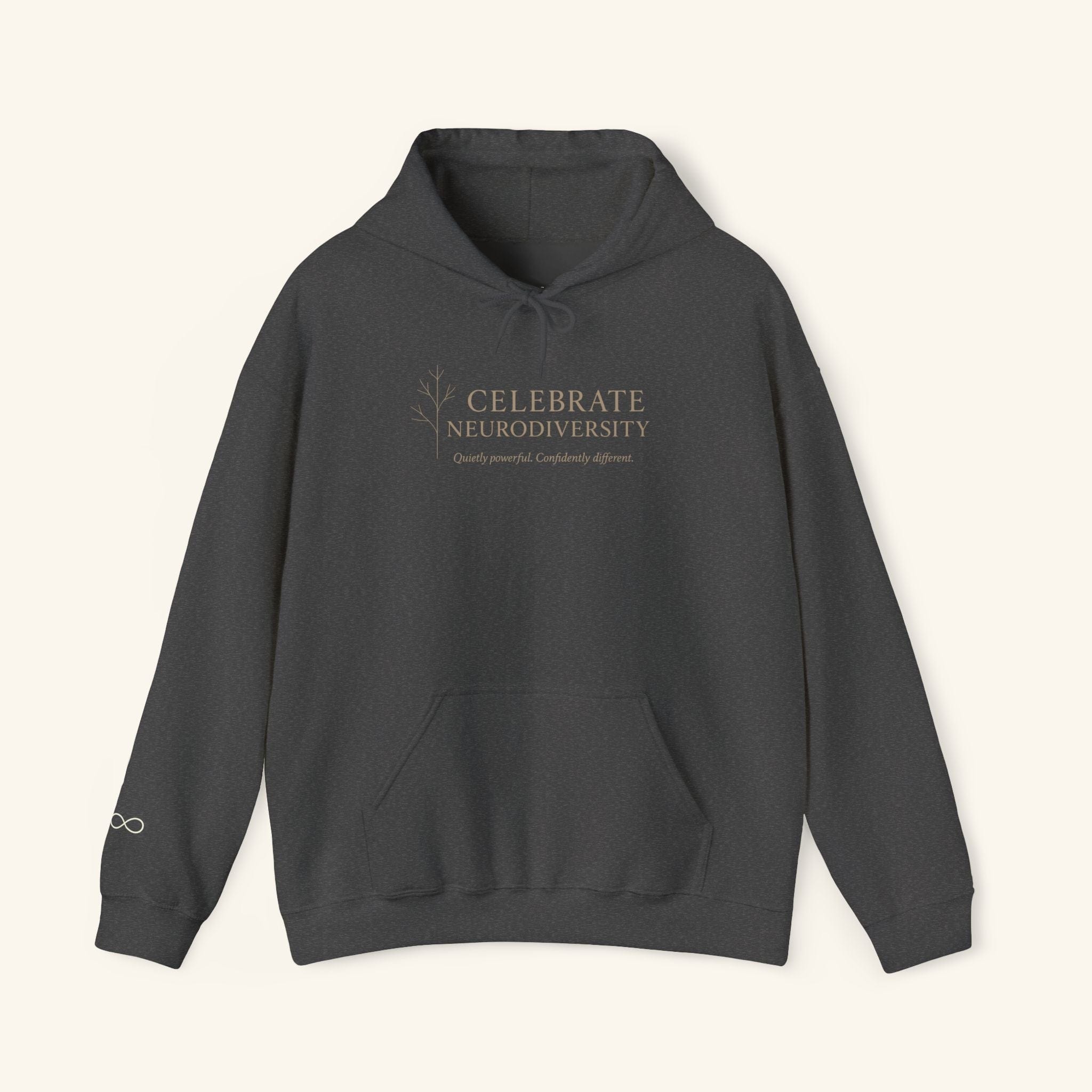 Celebrate Neurodiversity Hoodie – Sensory-Friendly S / Graphite Calm