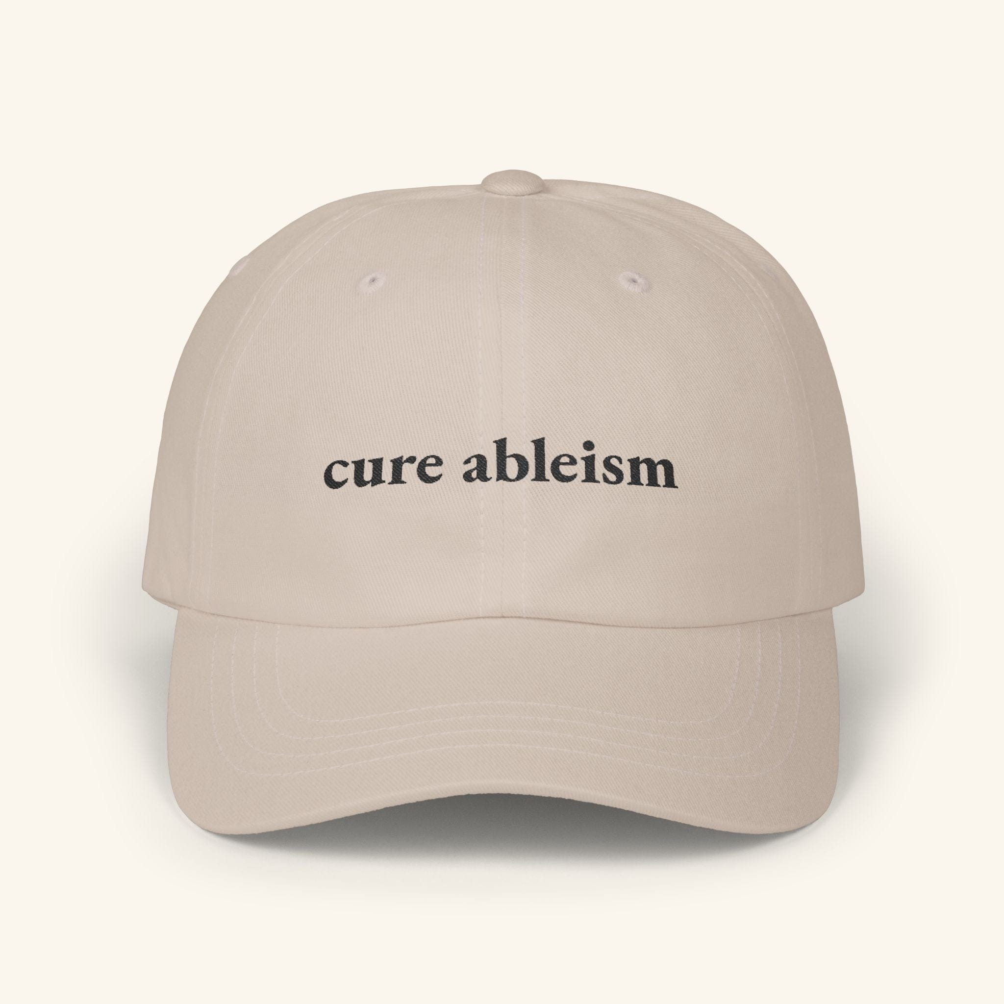 Cure Ableism Hat — Embroidered Cap for Autistic Adults - heyasd.com