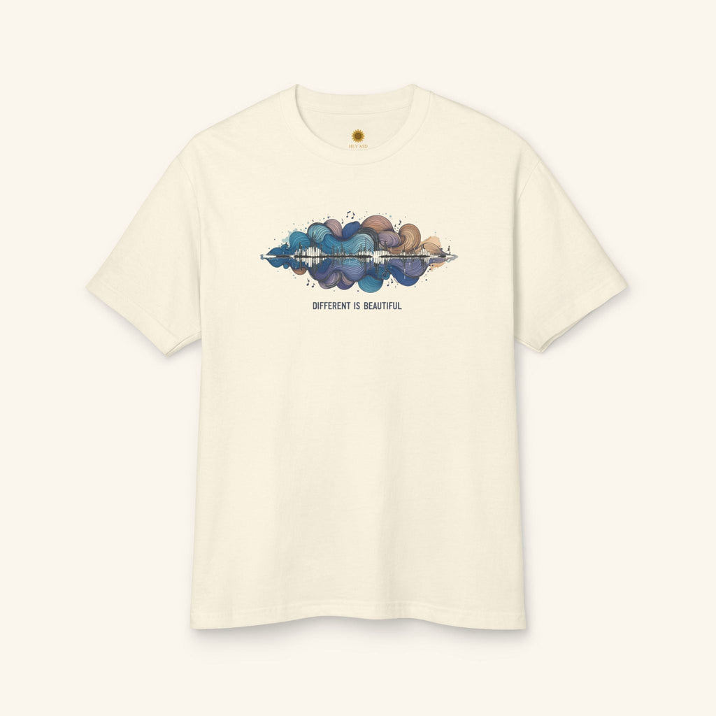 Different is Beautiful – Autism Pride Tee Ivory Calm / S