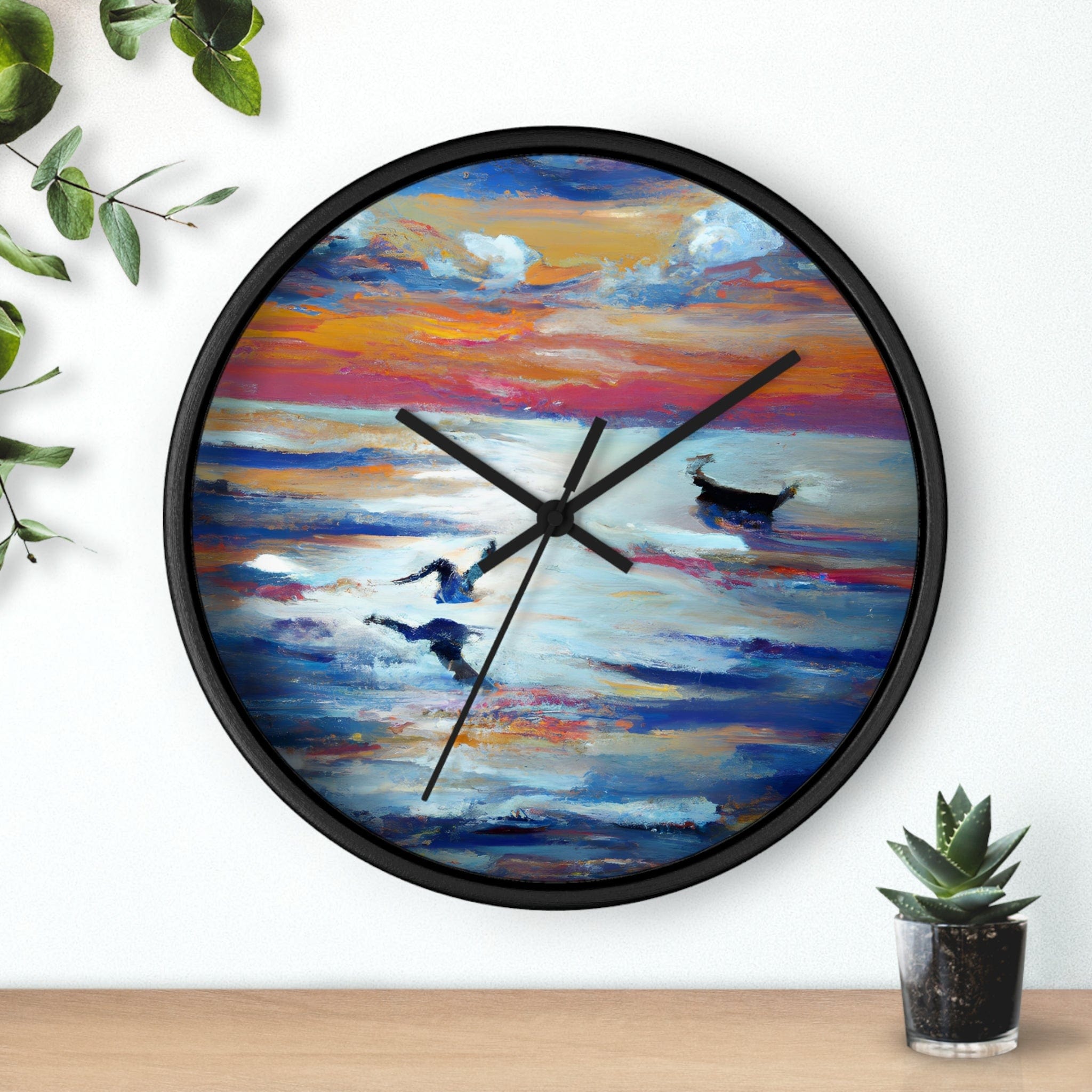 Elysium — Silent Wall Clock Black / Black / 10"