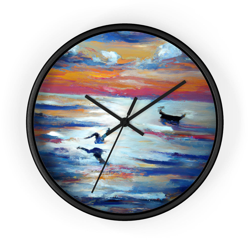 Elysium — Silent Wall Clock Black / Black / 10"