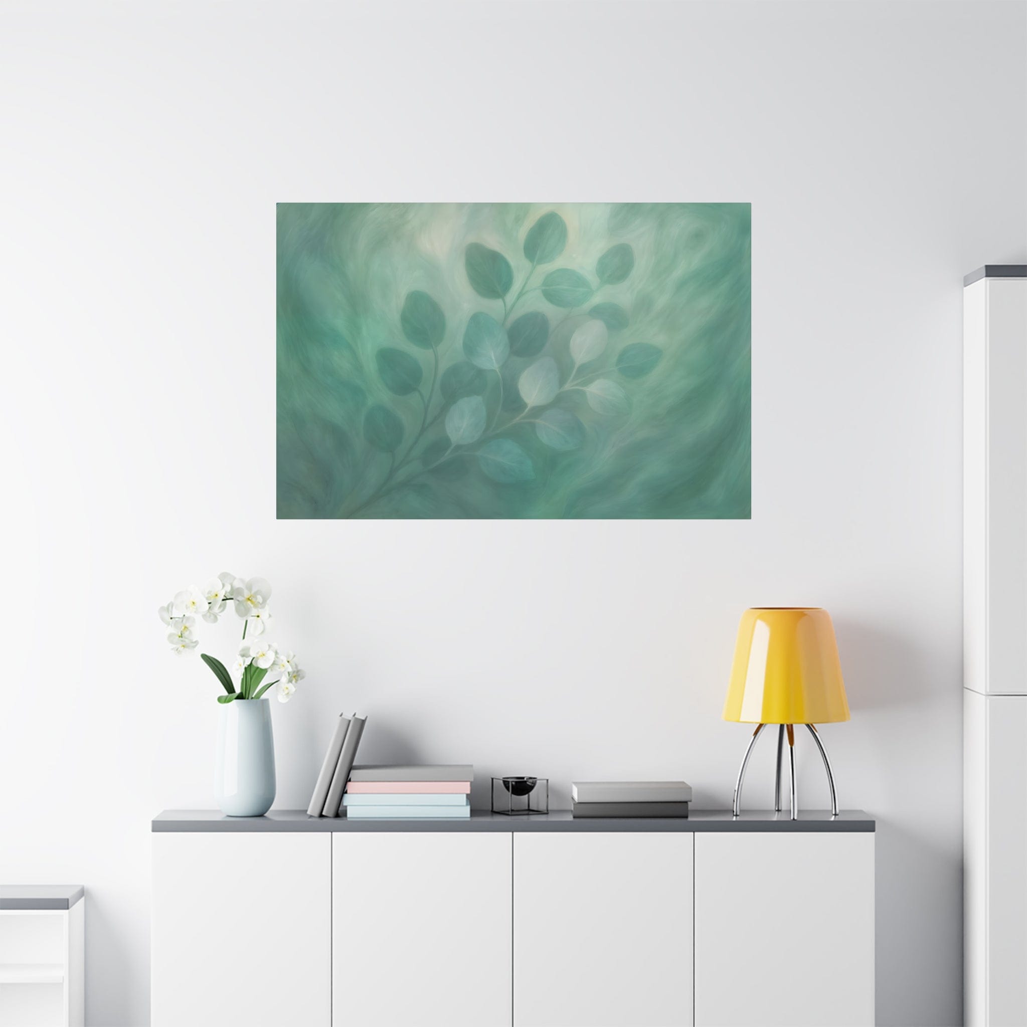 Eucalyptus Hush — Autism Awareness Art 48″ x 32″ (Horizontal) / 1.25"